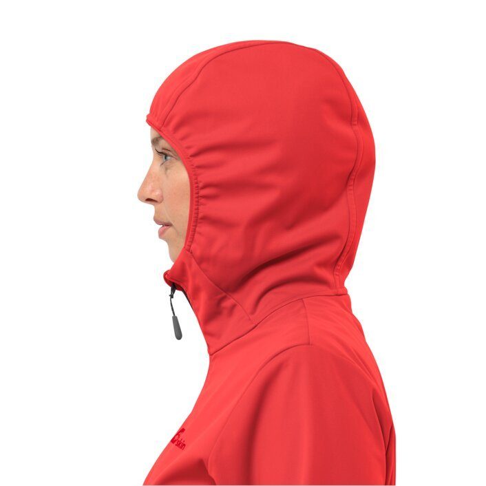 Jack Wolfskin Softshell-jack FELDBERG HOODY W Capuchon: vast verbonden met de jas