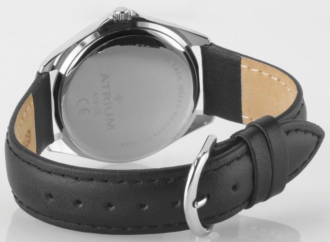 Atrium Kwartshorloge A10-12 Horloge, herenhorloge, dameshorloge, leren band