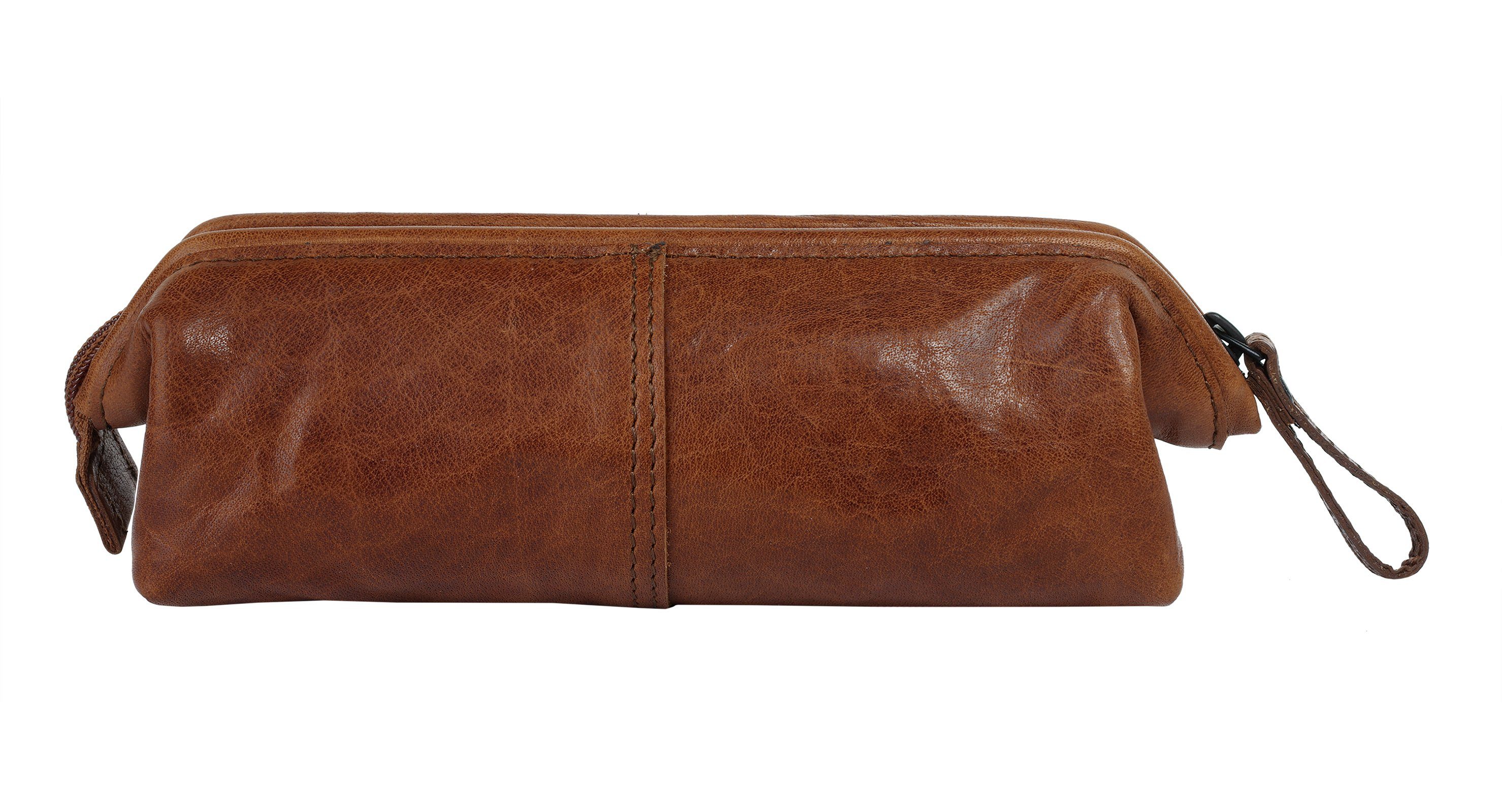 Spikes & Sparrow Nektasje PENCASE echt leder