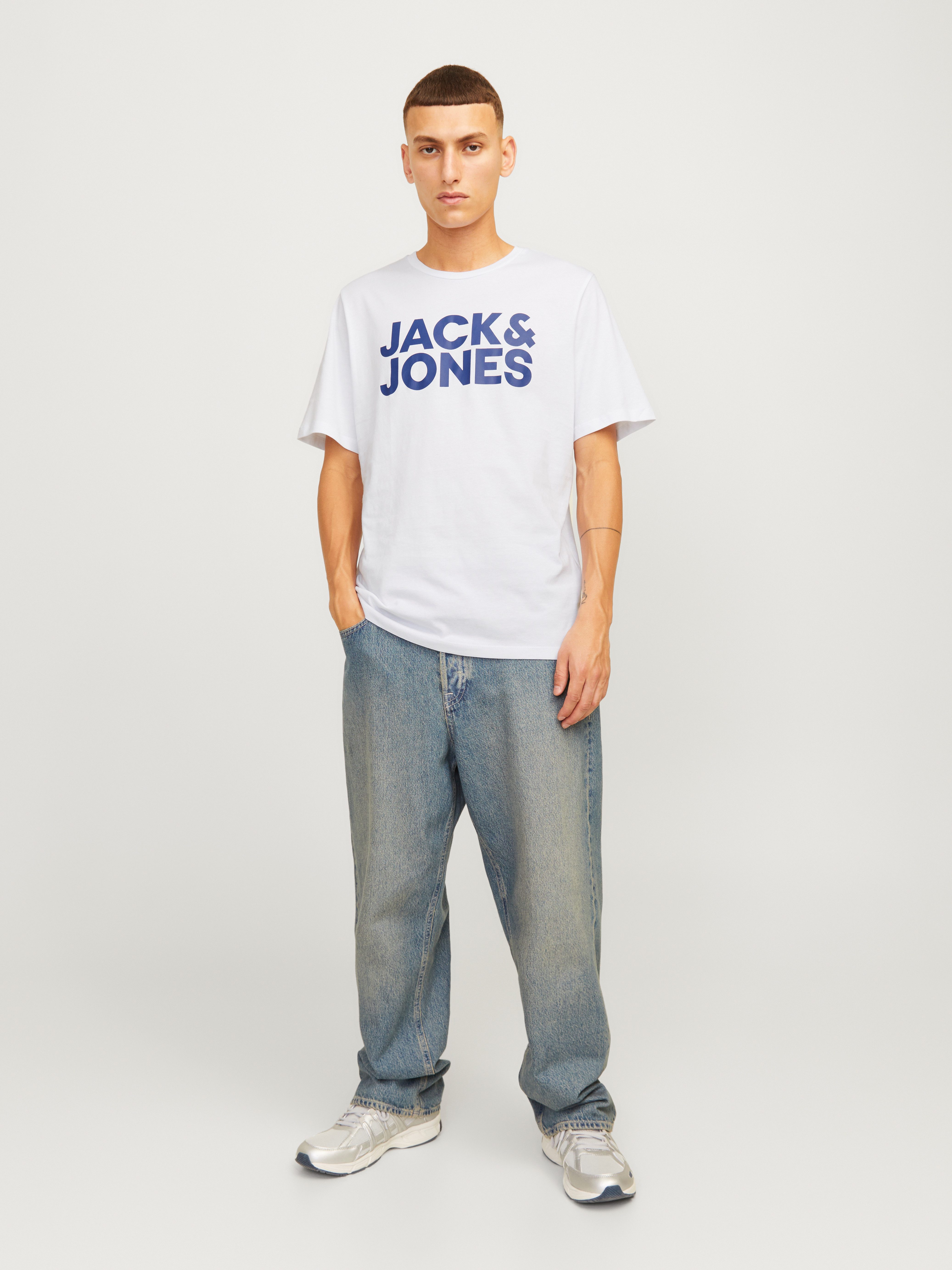 Jack & Jones Shirt met ronde hals JJECORP LOGO TEE SS O-NECK 3PK MP NOOS (set, 3-delig)