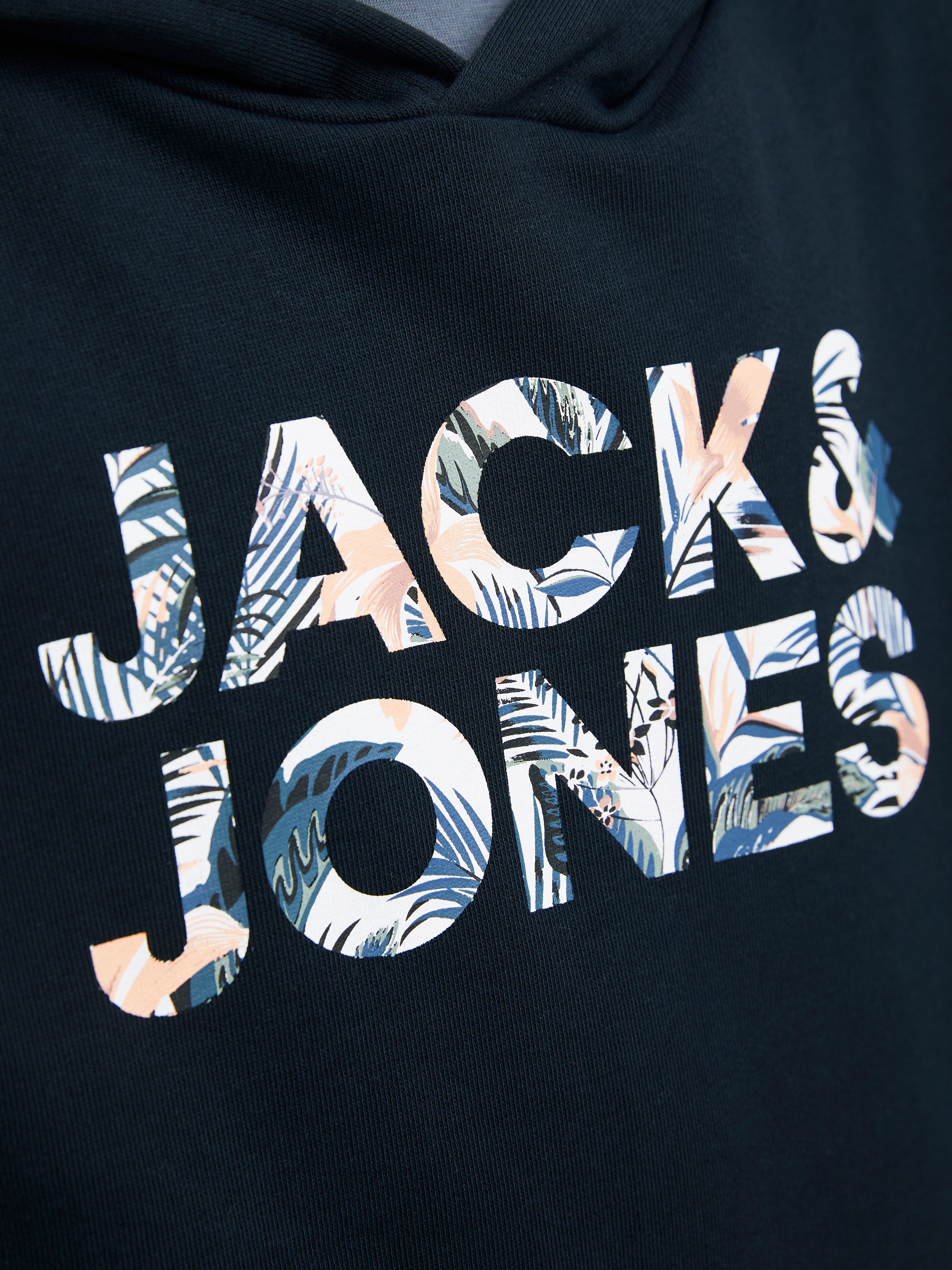 Jack & Jones Junior Hoodie JJEBRYAN CORP LOGO SWEAT HOOD NOOS JNR