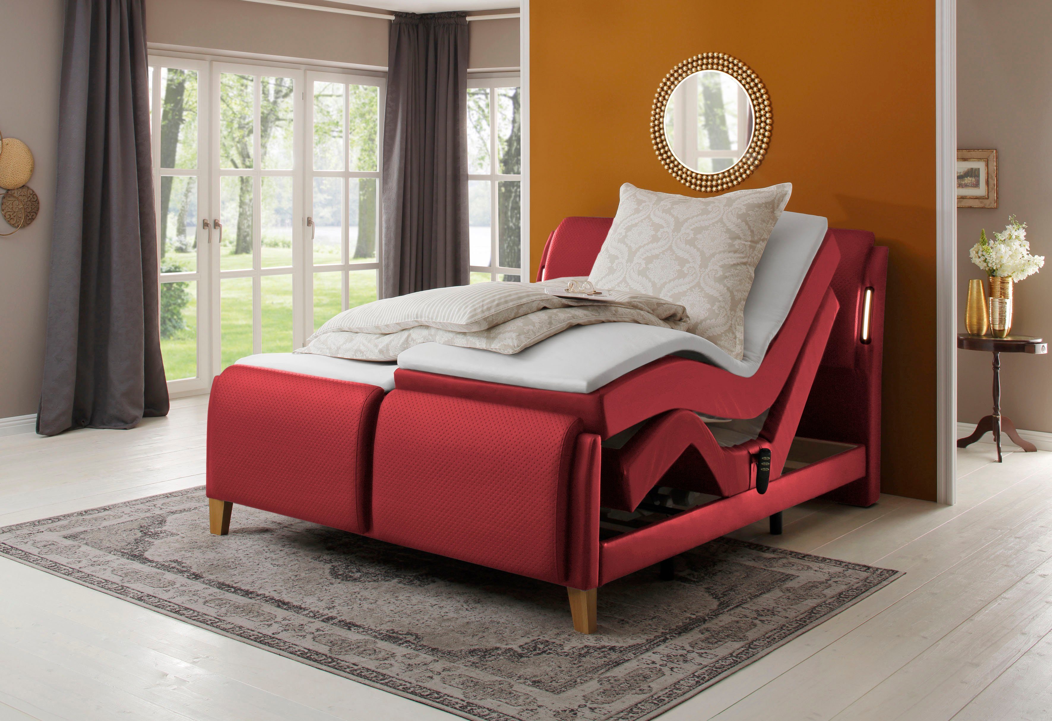 Home affaire Boxspring Messina2 Ligcomfort elektrisch verstelbaar