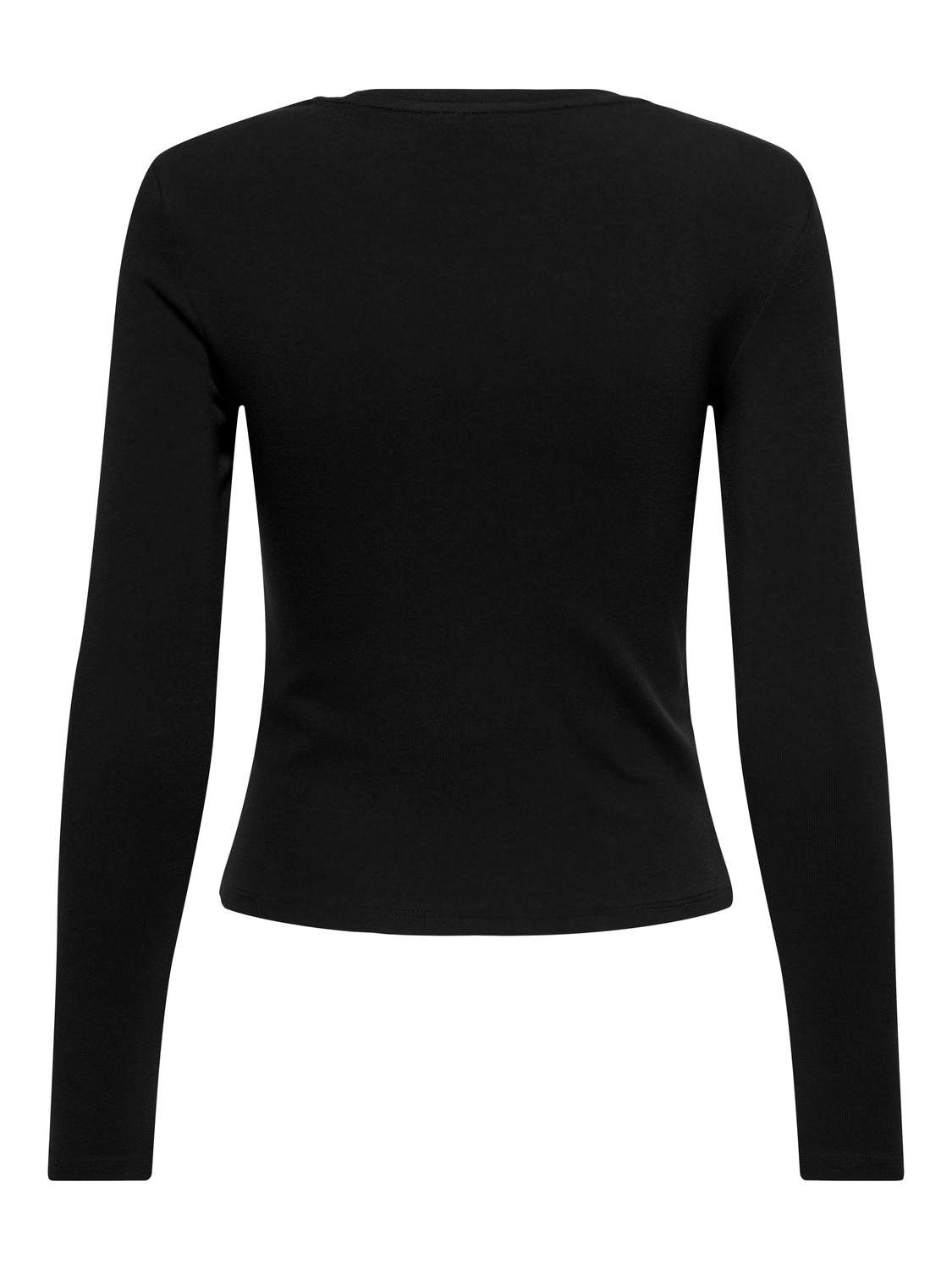 Only Shirt met lange mouwen ONLRILEY O-NECK L S TOP JRS
