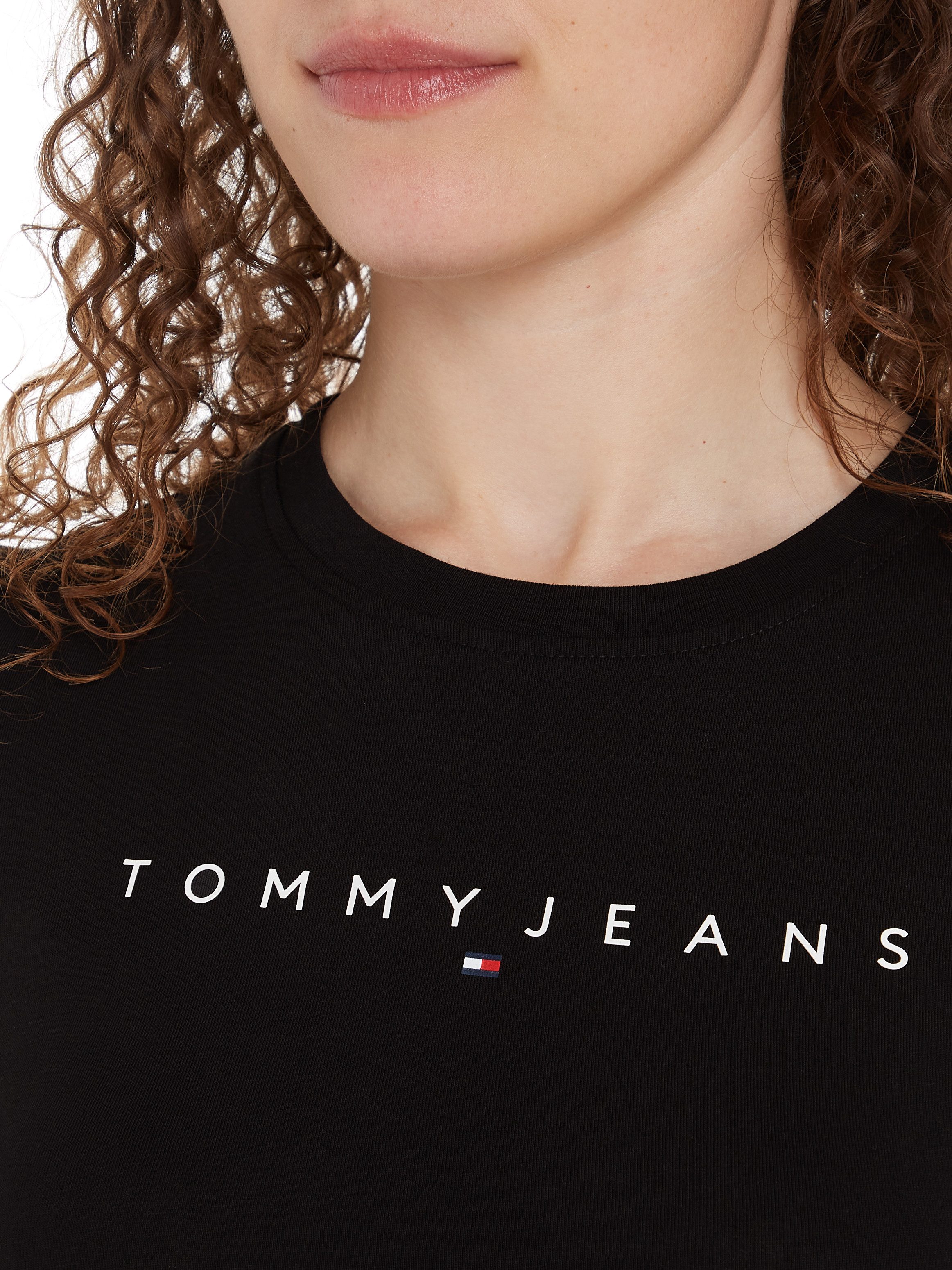 Tommy Jeans Curve T-shirt TJW SLIM LINEAR TEE EXT