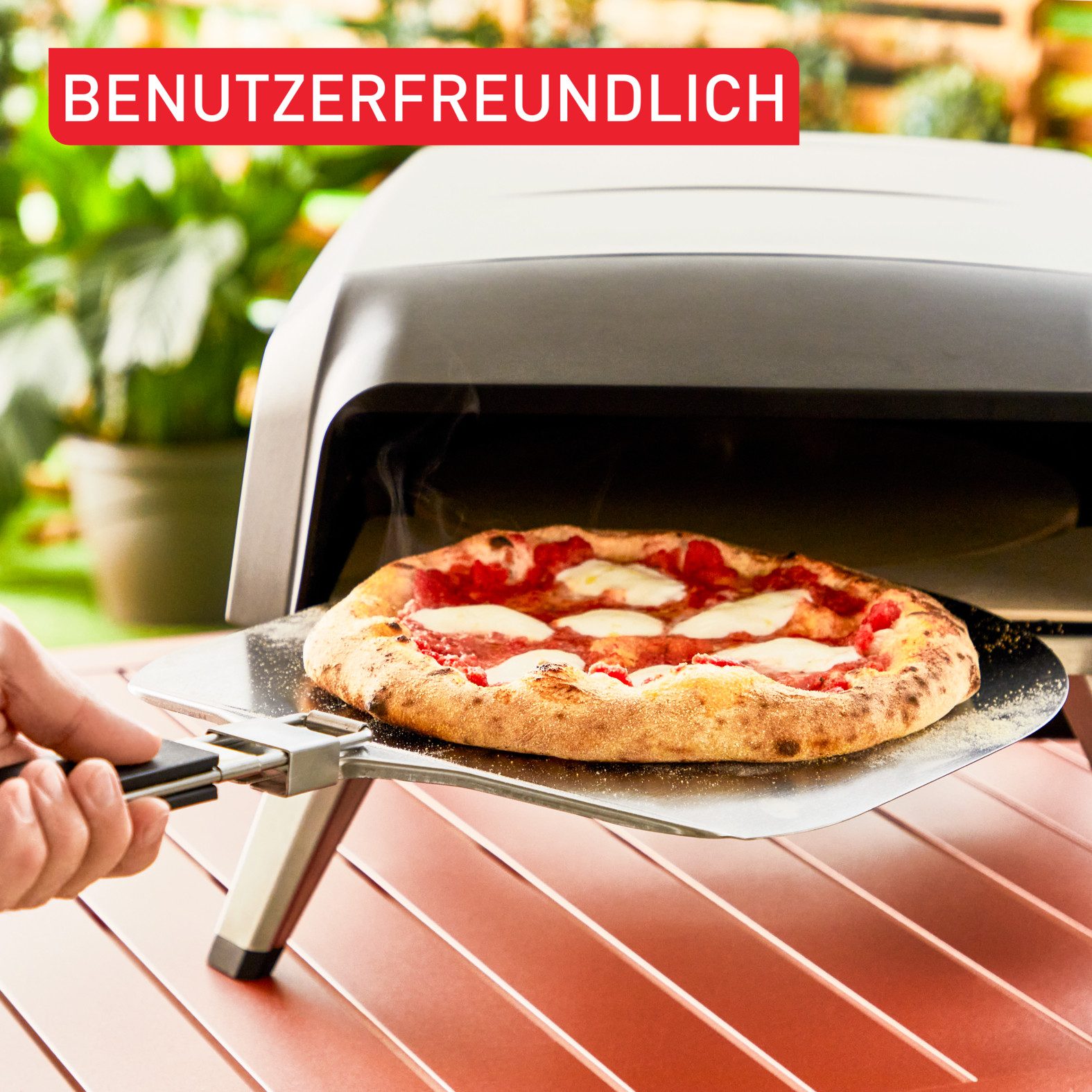 Tefal Pizza-oven JM4130 Pizza Pronto met draaiende pizzasteen en pizzaschop