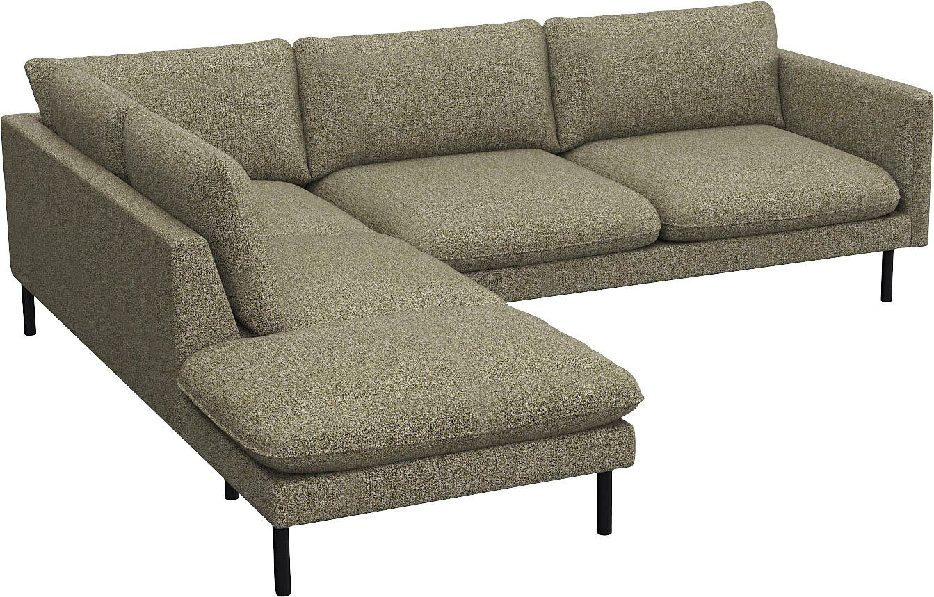 FLEXLUX Hoekbank Bolzano designbank, comfortabel door koudschuim in de zitting, L-vorm