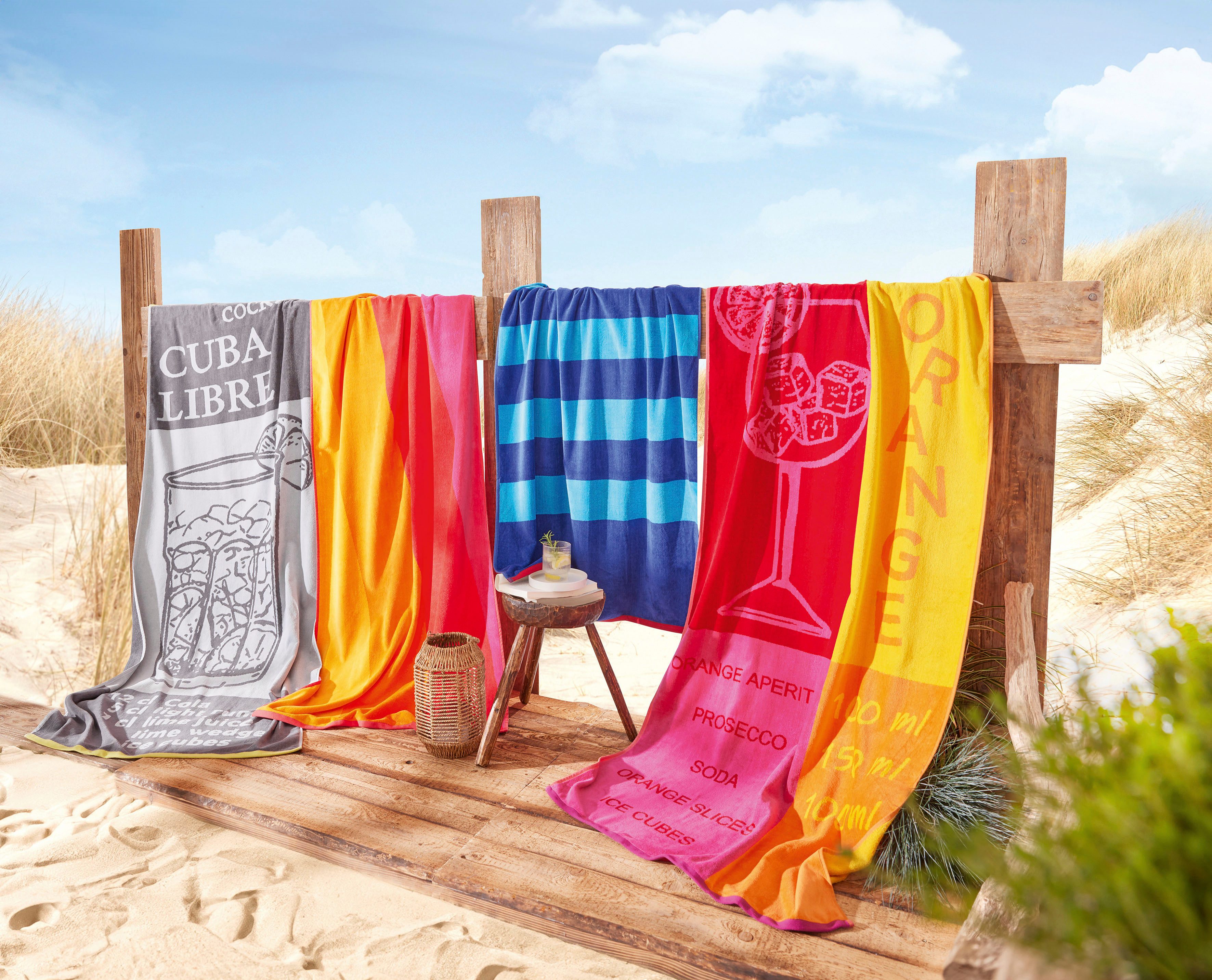 Dyckhoff Strandlaken Cuba Libre knuffelzachte velours (1 stuk)