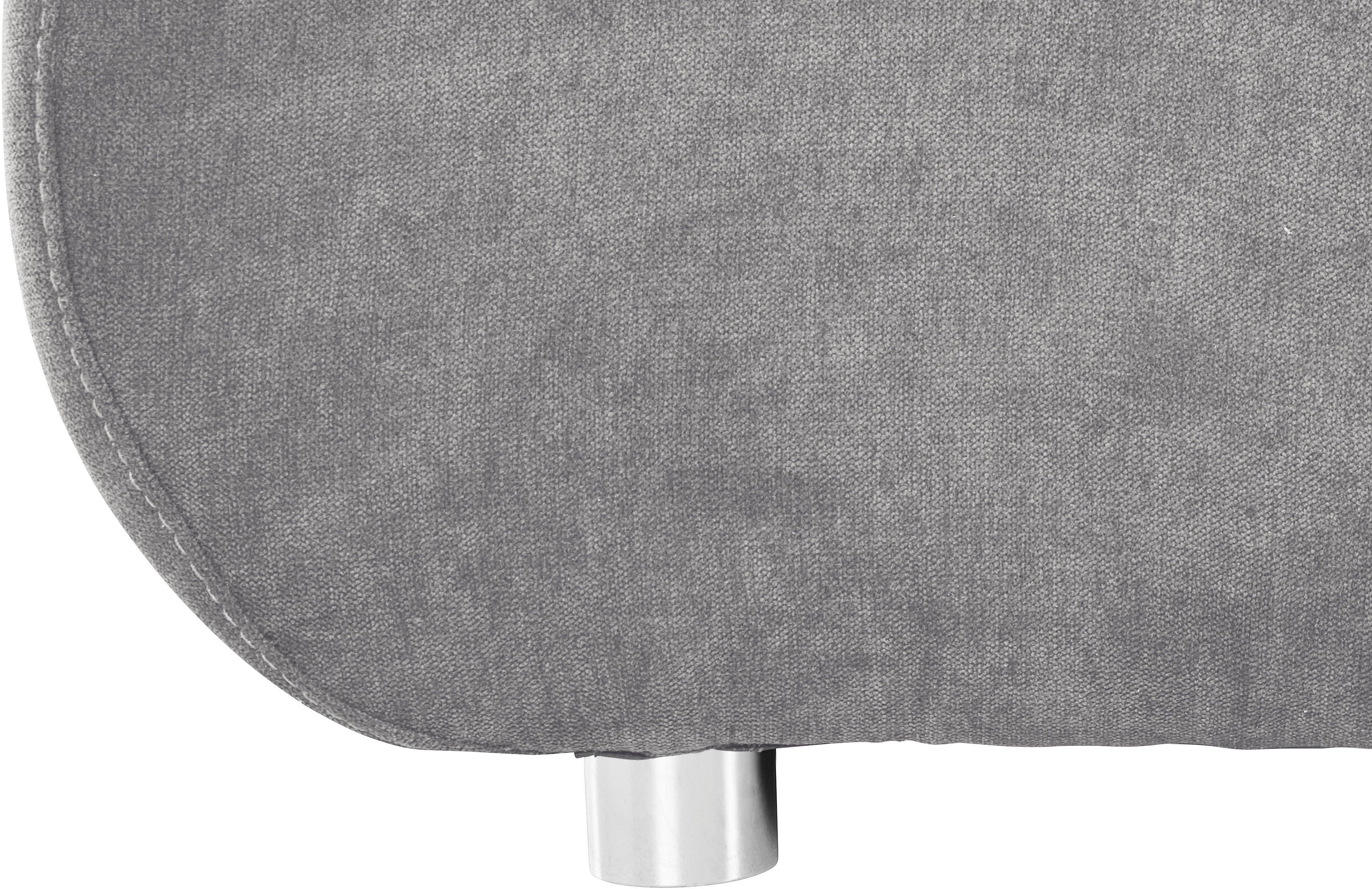 INOSIGN Hoekbank Imola, elegant en modern, actuele stiksels in de zitting, comfortabel, L-vorm
