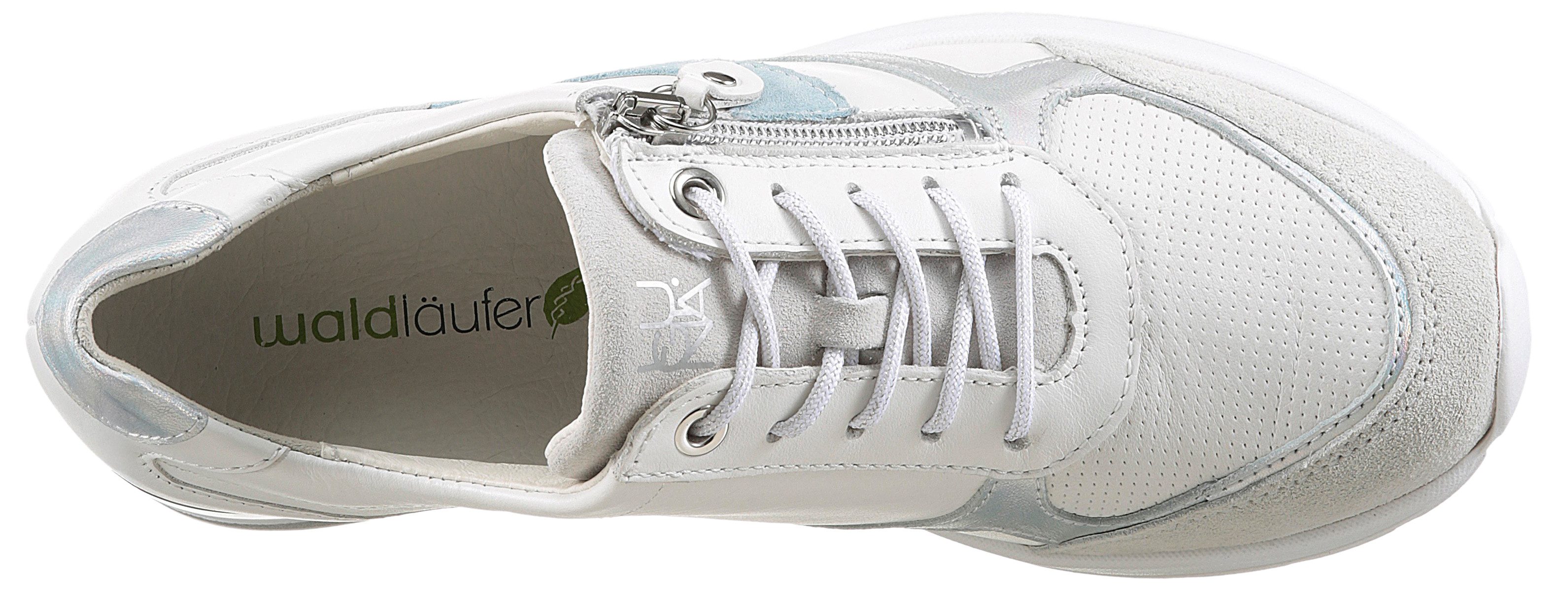 Waldläufer Sneakers met sleehak H-Clara , veterschoenen, lage schoen, comfortabele schoen, met uitneembaar voetbed