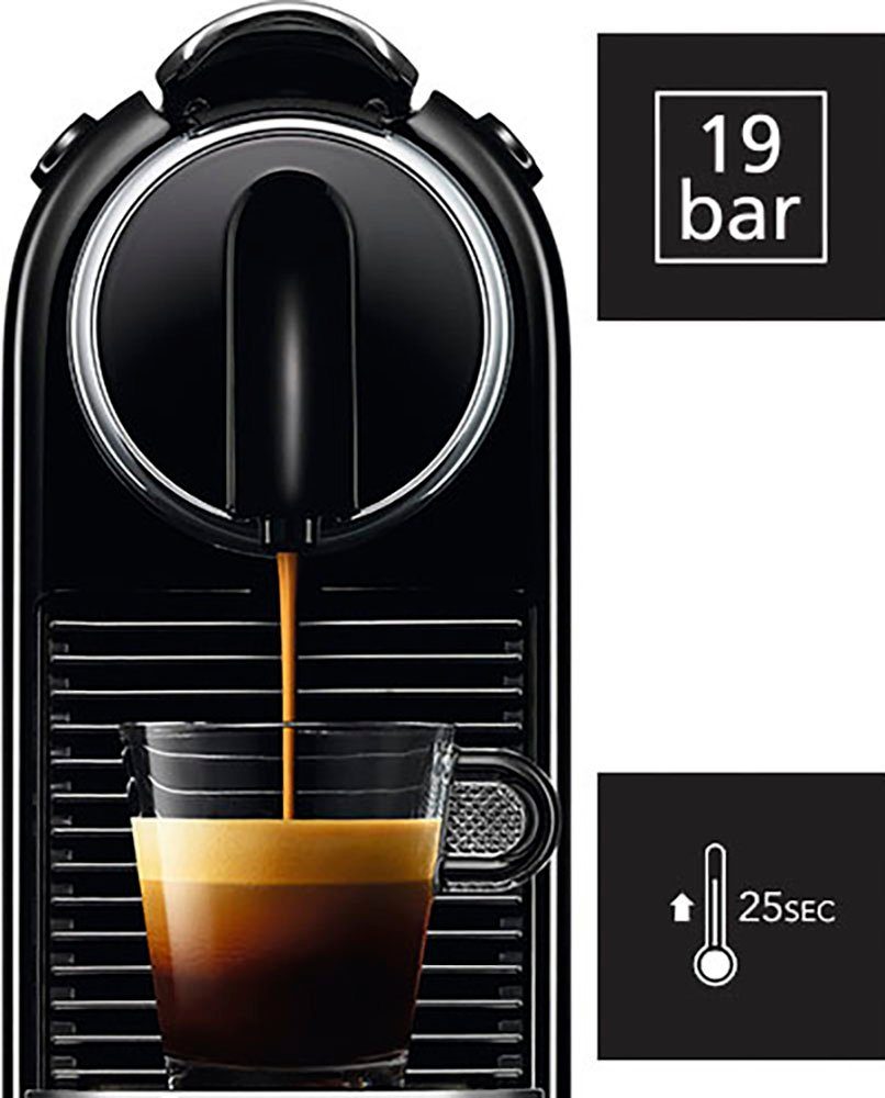 Nespresso Koffiecapsulemachine CITIZ EN 167.B van DeLonghi, Black, incl. welkomstpakket met 7 capsules