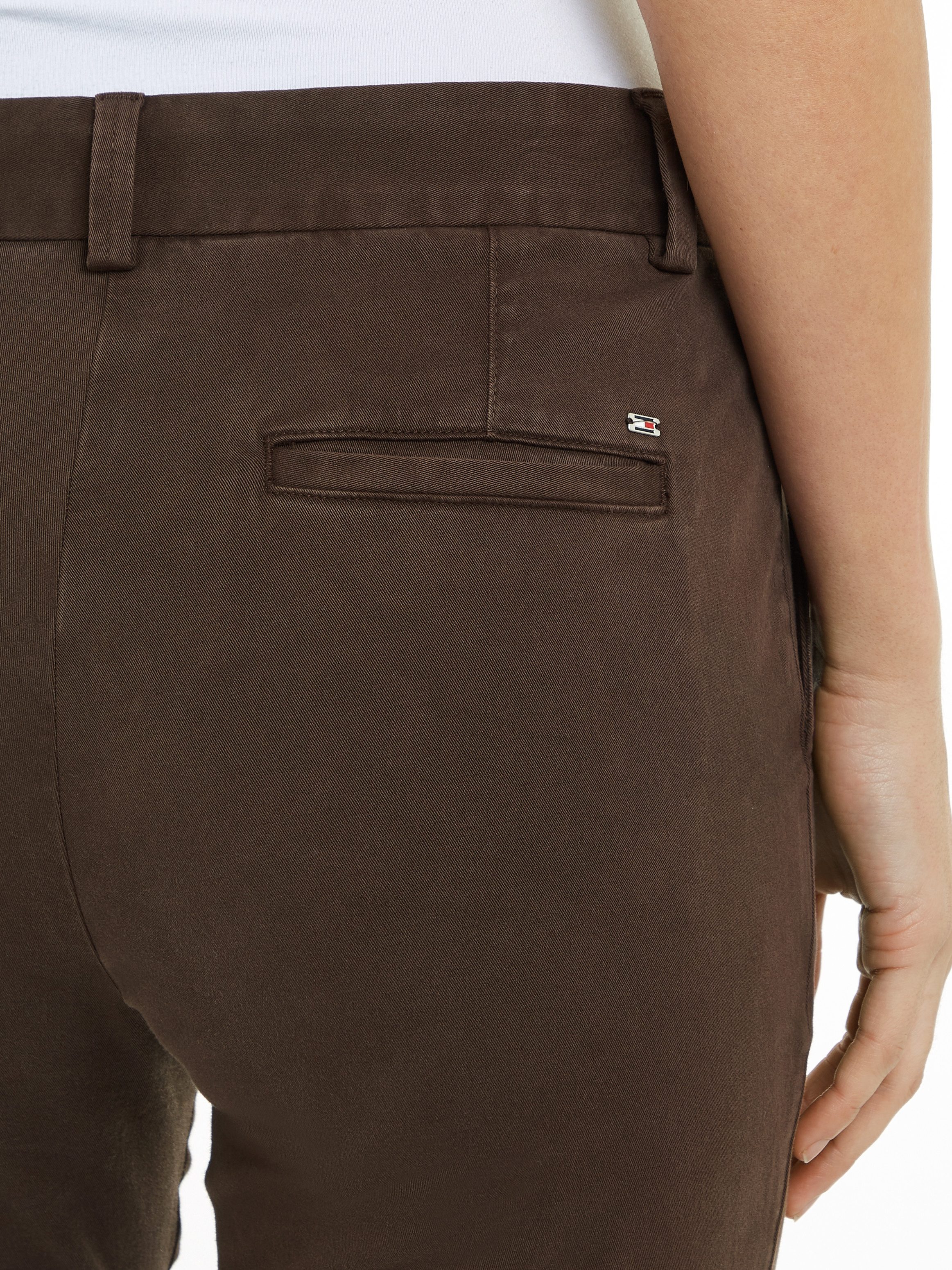 Tommy Hilfiger Stretchbroek met geborduurd logo