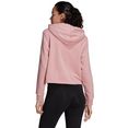 adidas sportswear sweatshirt essentials cropped hoody met 3 strepen roze