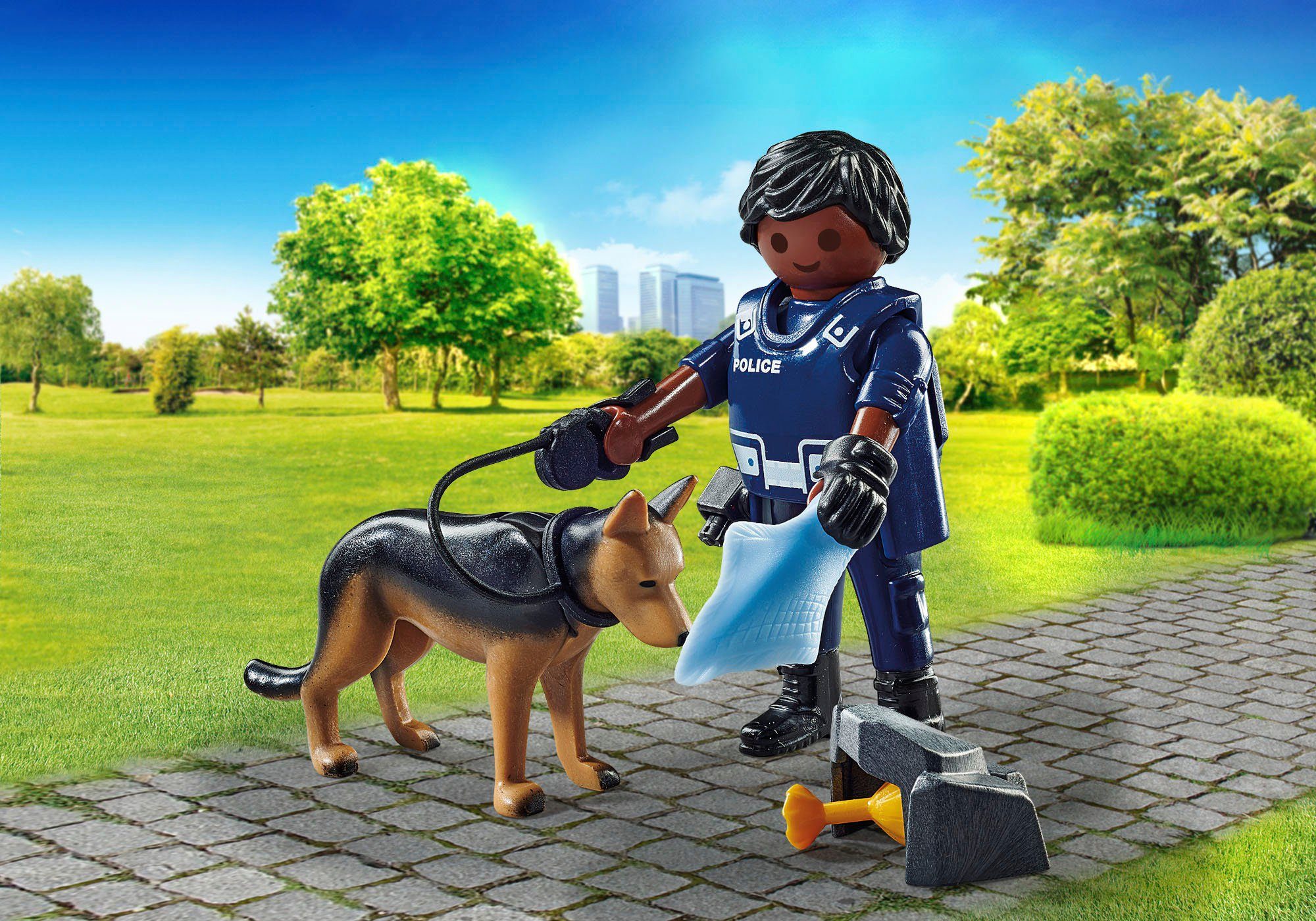 Playmobil® Constructie-speelset Politieagent met speurhond (71162), Special plus