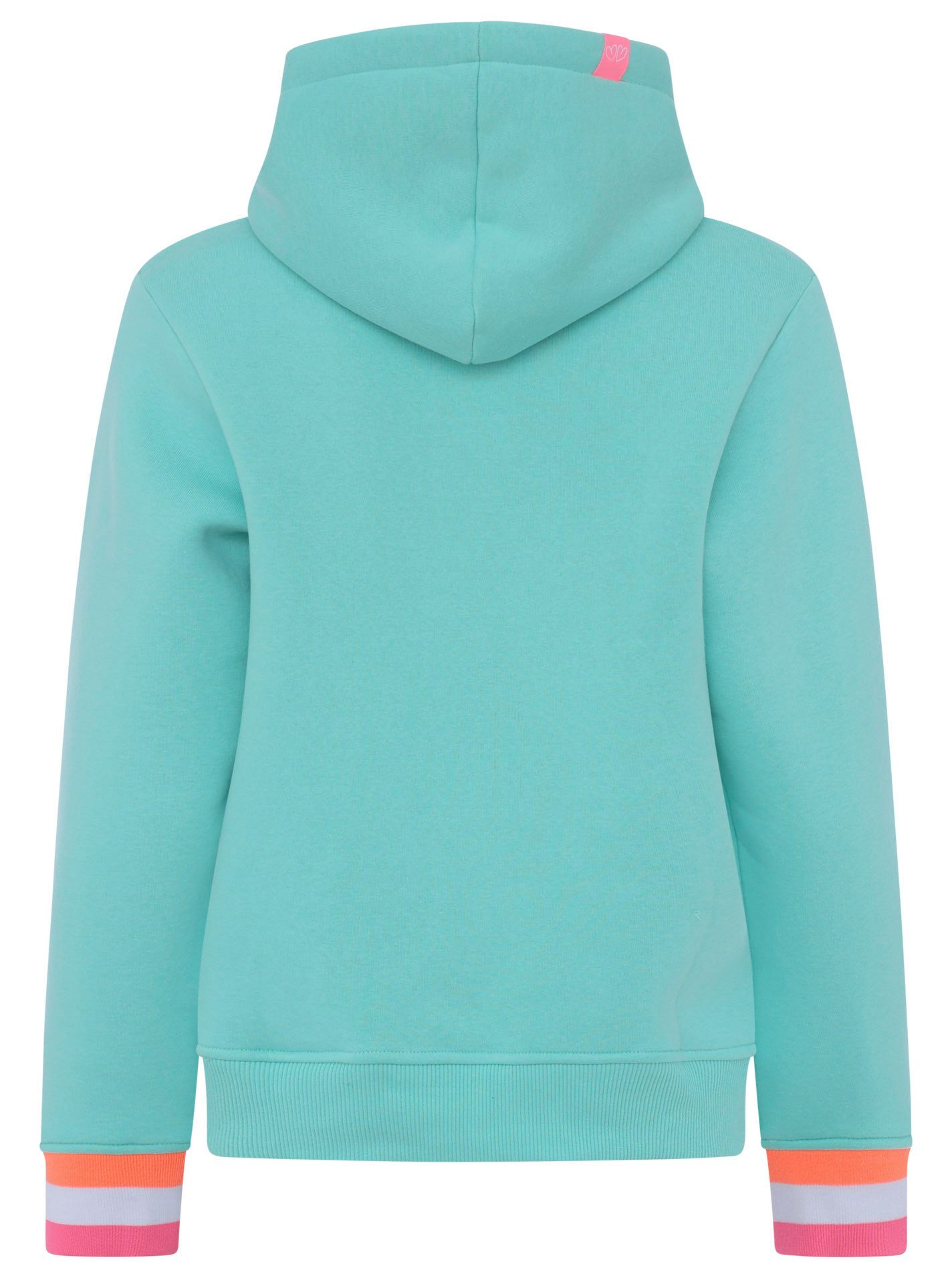 Zwillingsherz Sweater Dorp geluk met landelijke charme, kleurrijke borduursel, kangoeroezakken