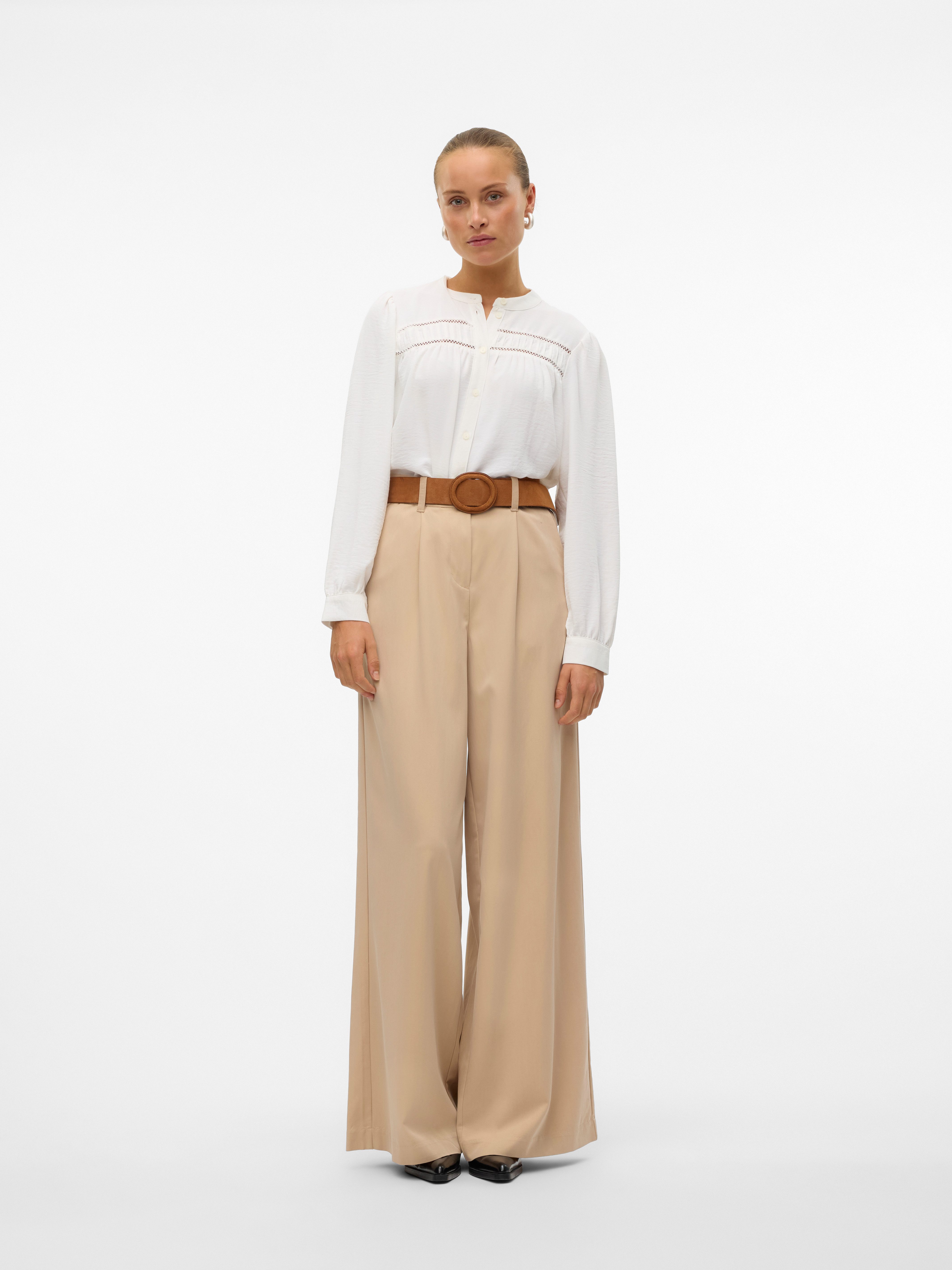Vero Moda Blouse met lange mouwen VMEMMA LS LACE SHIRT WVN GA NOOS