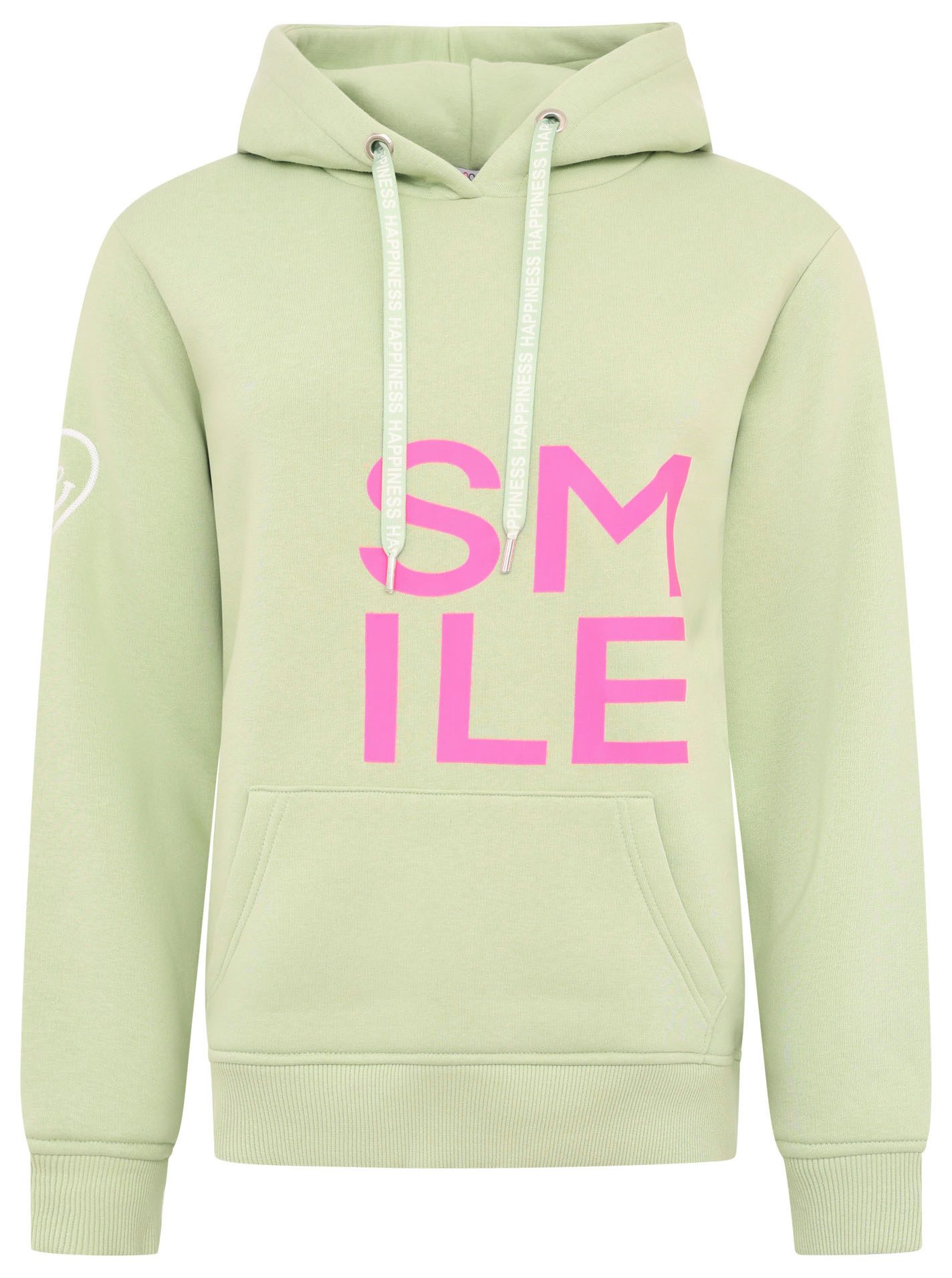 Zwillingsherz Hoodie Alissa met smile-print