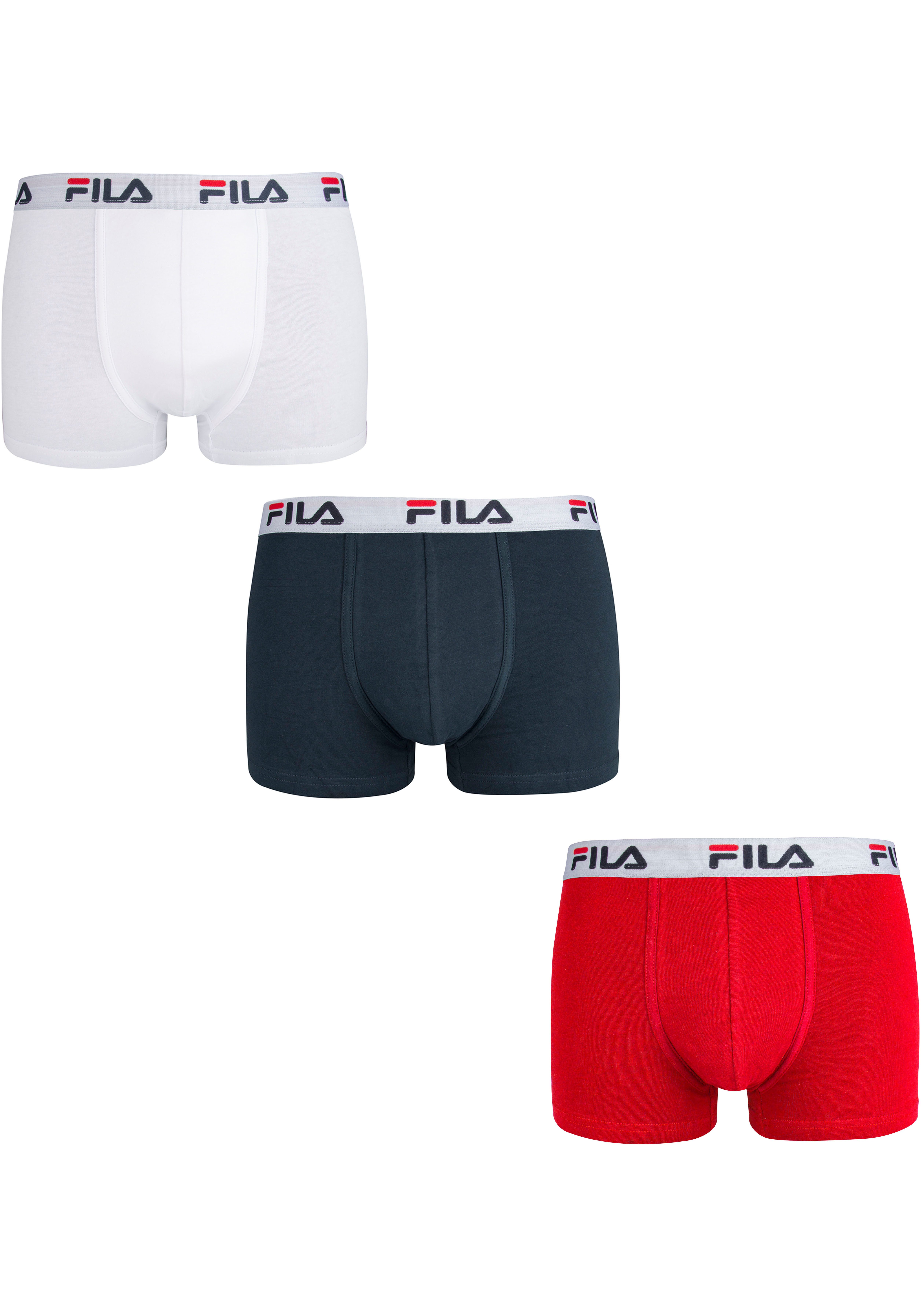Fila Boxershort met elastische logoband (Set van 3)