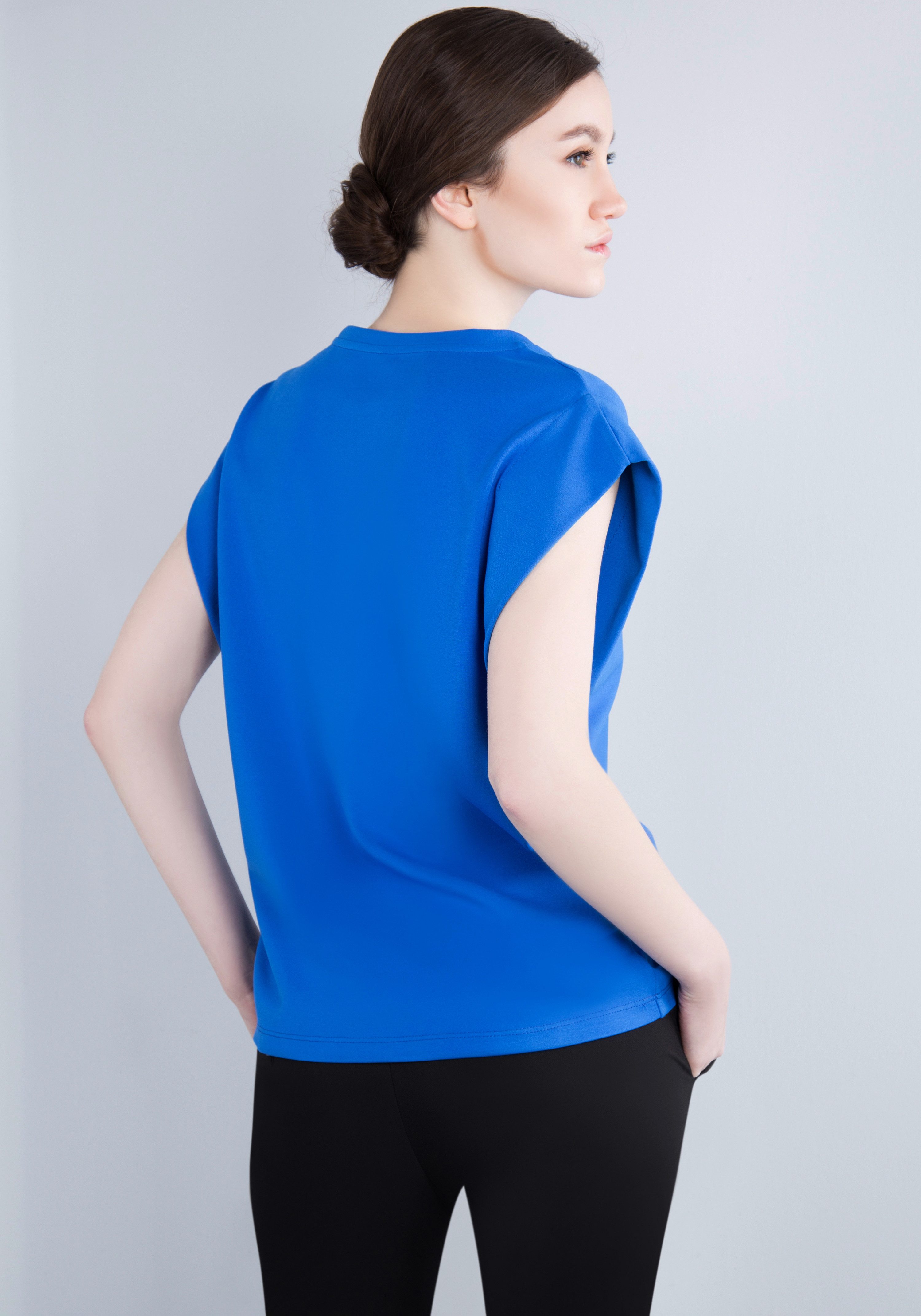 IMPERIAL T-shirt Mouwloos "Punto Milano" shirt met omgeslagen armsgaten