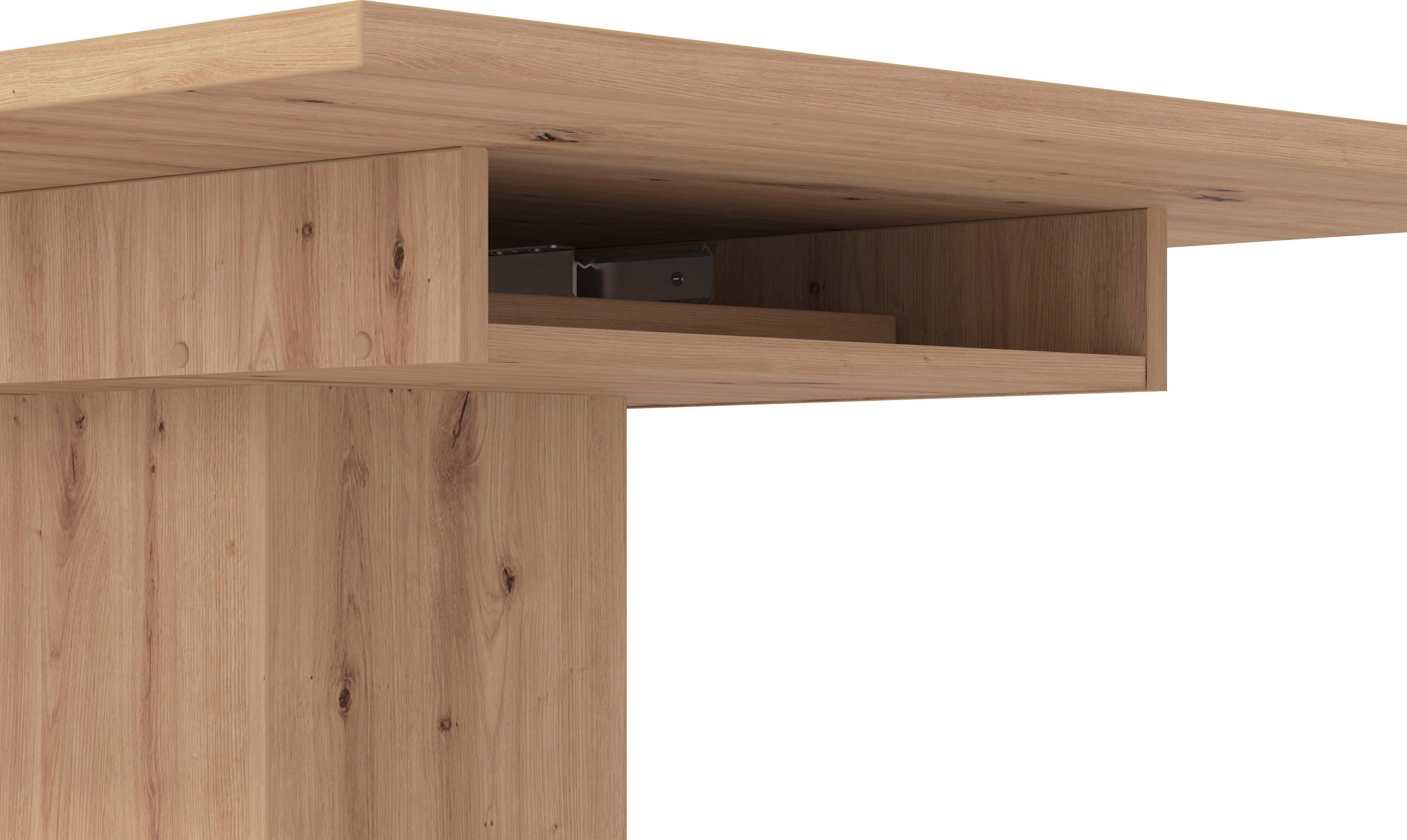 Home affaire Eettafel SABRINA Breedte 160 cm, uittrekfunctie