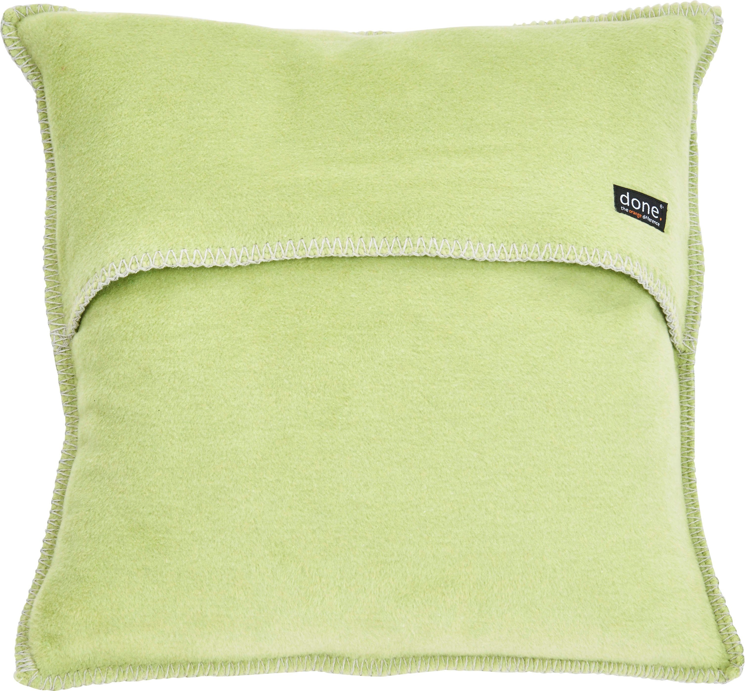 done.® Sierkussen COZY unikleur, hotelsluiting, kussenovertrek zonder vulling(1 stuk)