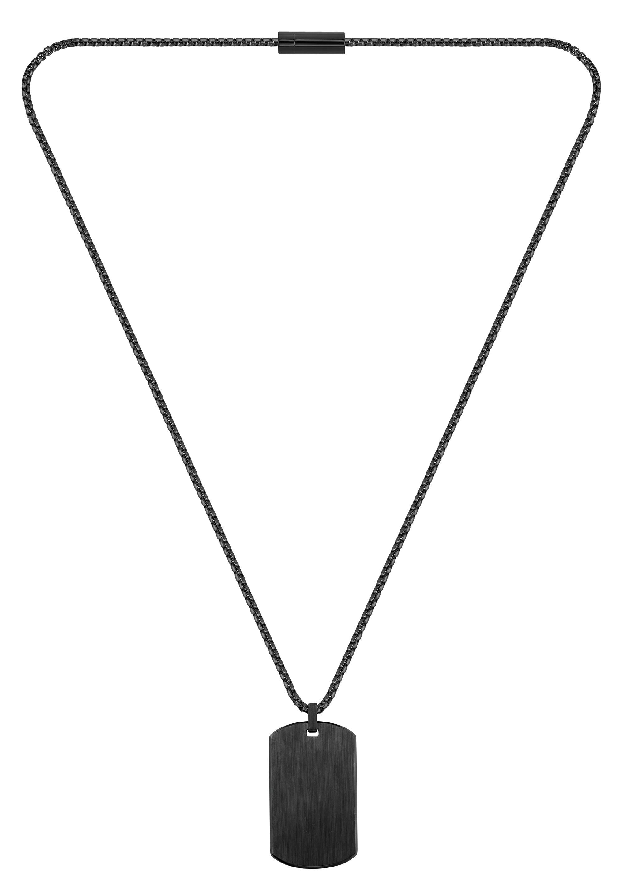 Boss Ketting met hanger Sieraad roestvrij staal halssieraad Venezianerketting ID