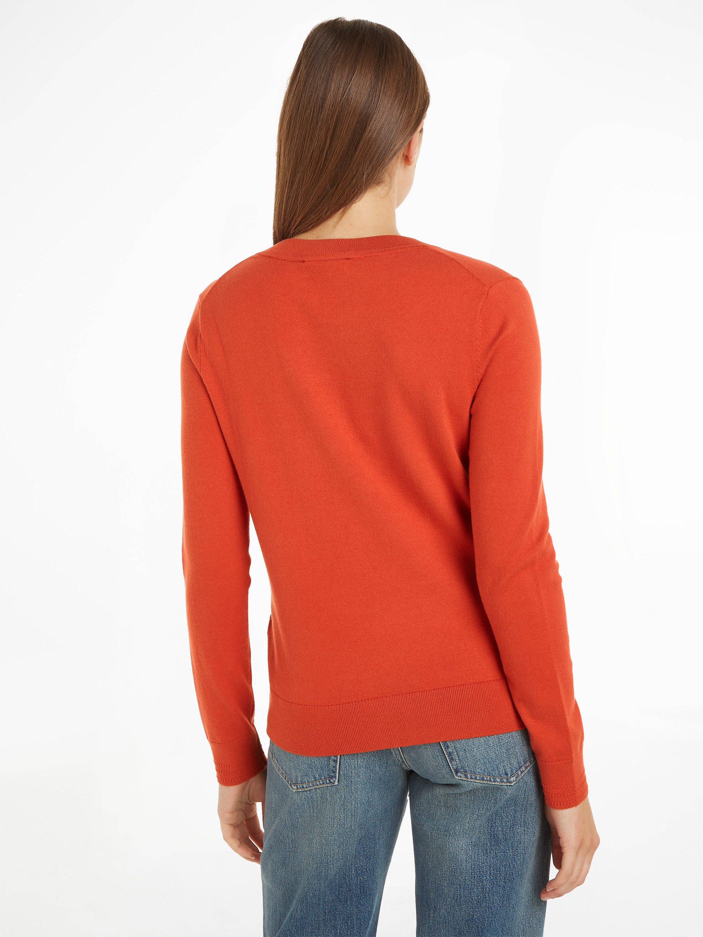 Tommy Hilfiger Trui met V-hals met logoborduursel
