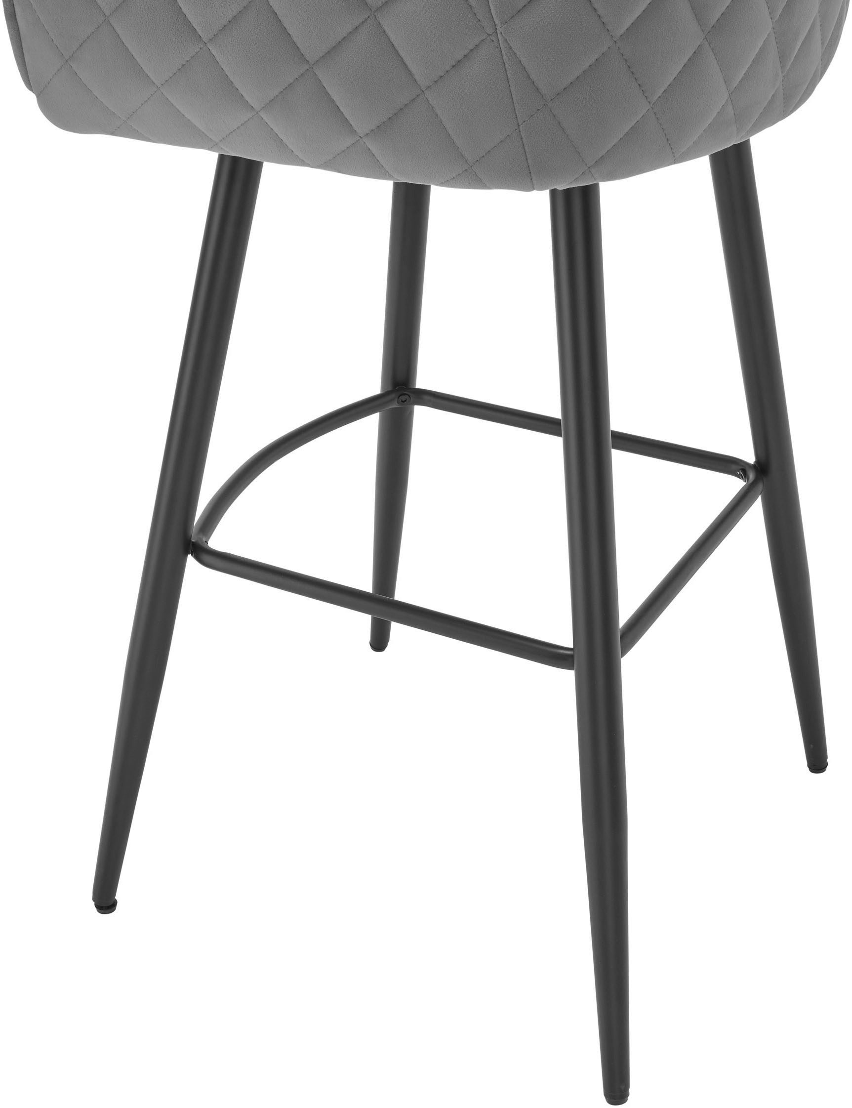 Stolkom Barkruk EMMA Comfort zithoogte 73 cm, 180° draaibaar auto return functie (set, 2 stuks)