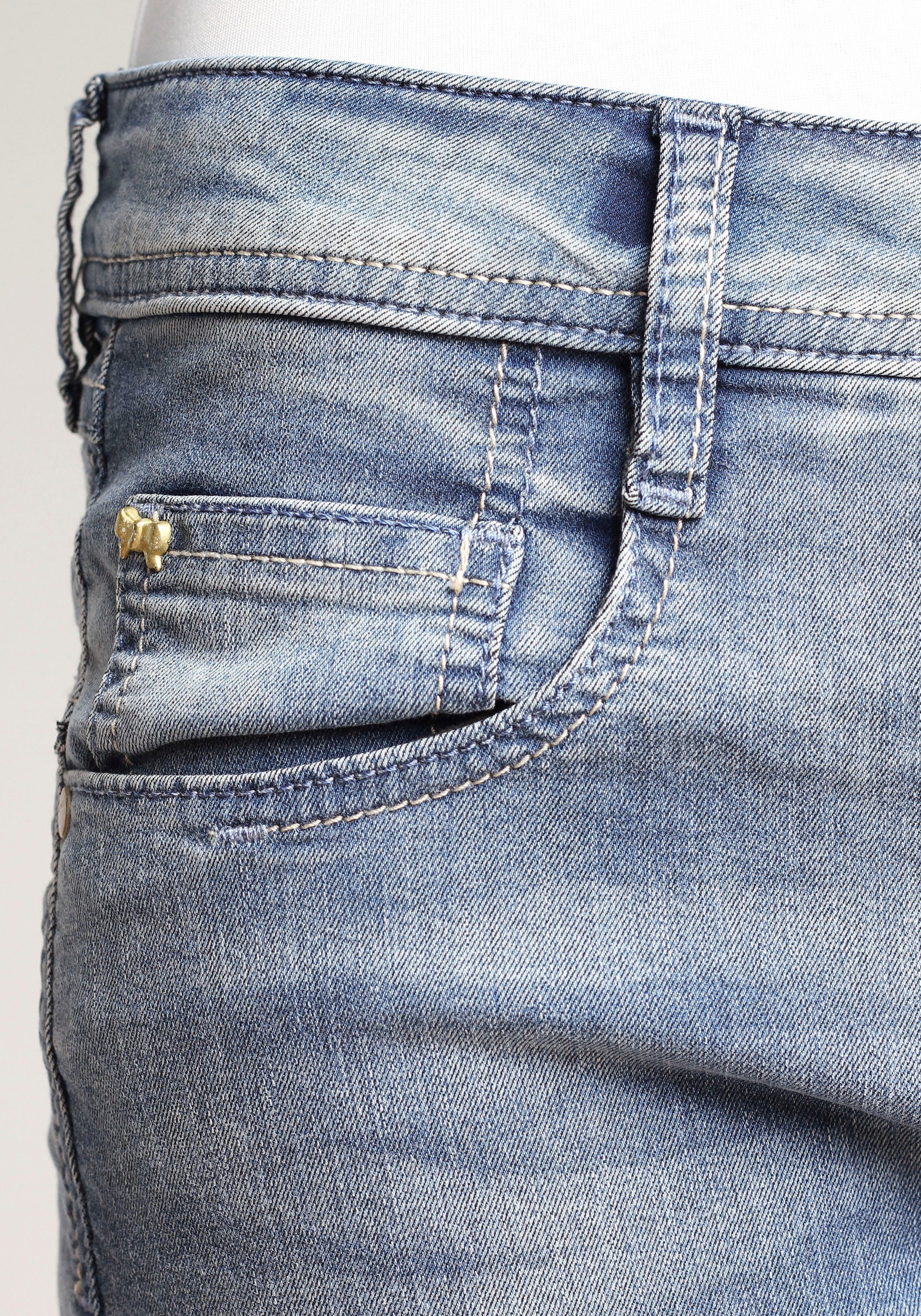 GANG Relax fit jeans 94AMELIE in coole used-wassing