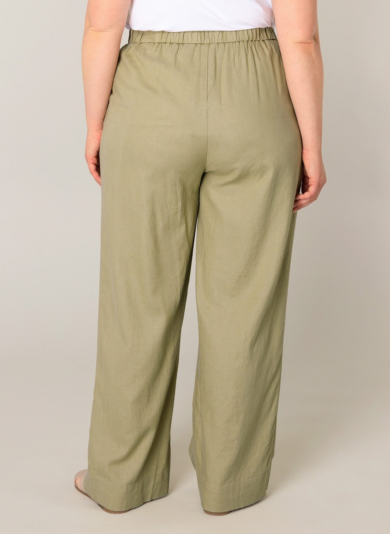 Base Level Curvy Linnen broek Yula