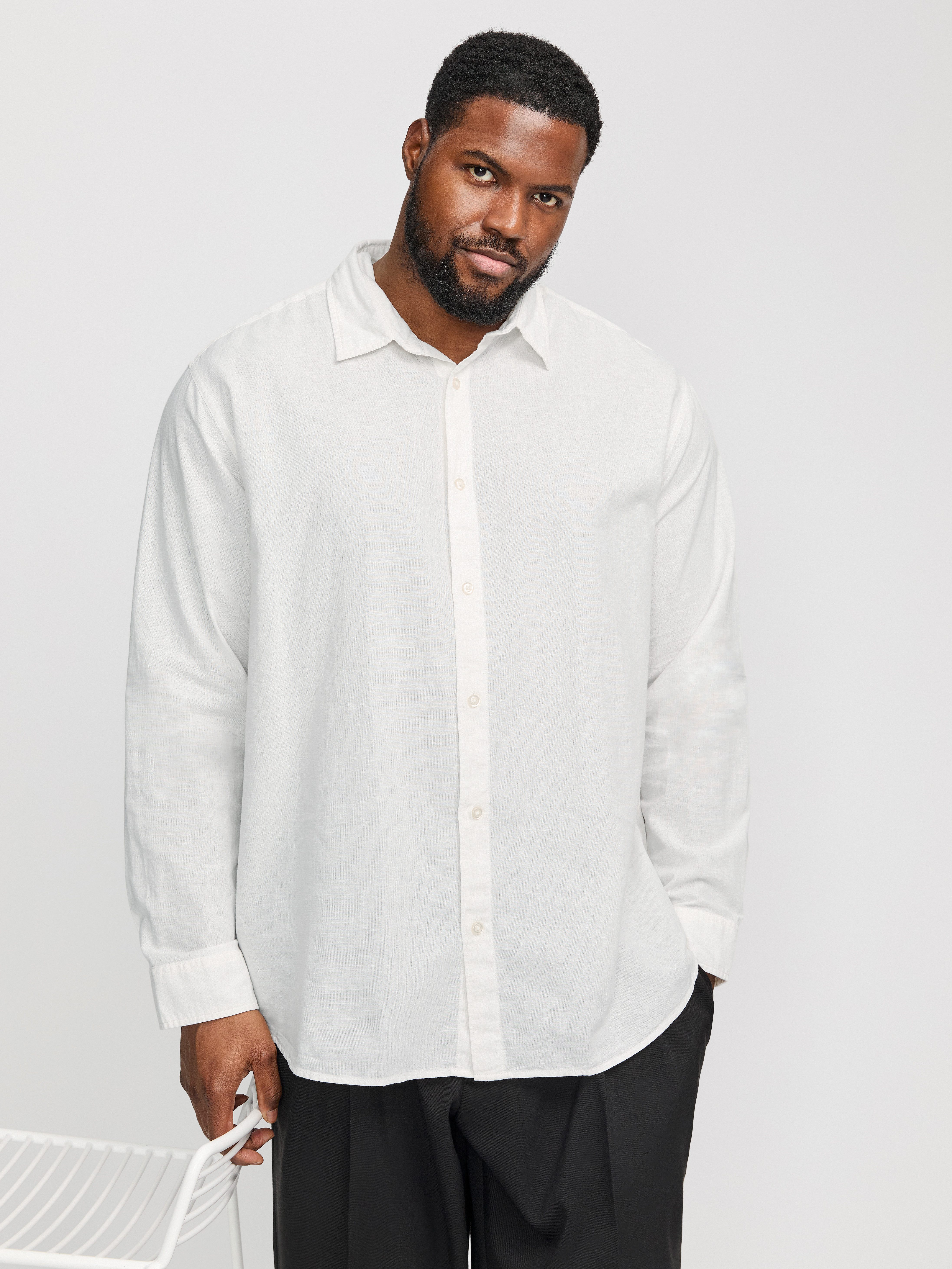 Jack & Jones PlusSize Overhemd met lange mouwen JJEBREEZE SHIRT LS SN PLS
