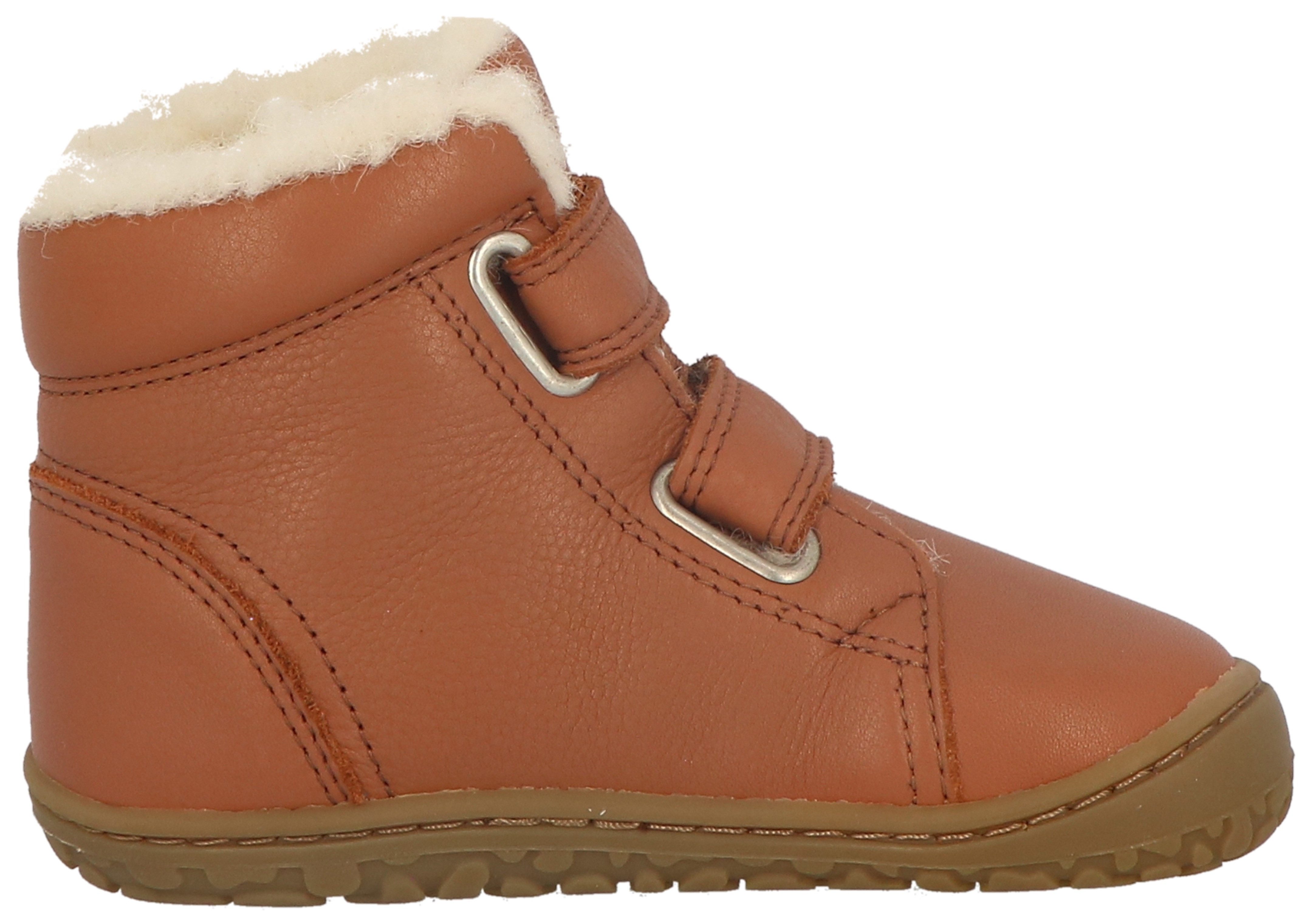Lurchi Barefootschoenen Nik Barefoot , klittenbandschoenen met warme voering, maat sjabloon te downloaden