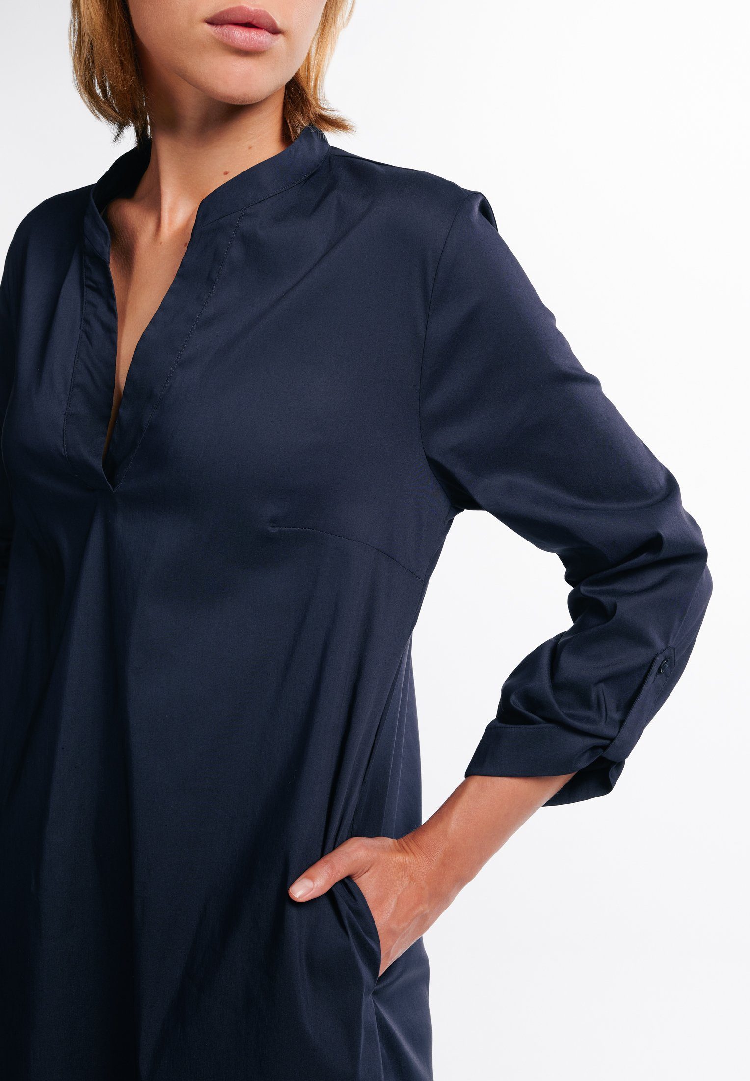 Eterna Jurk met overhemdkraag Loose fit