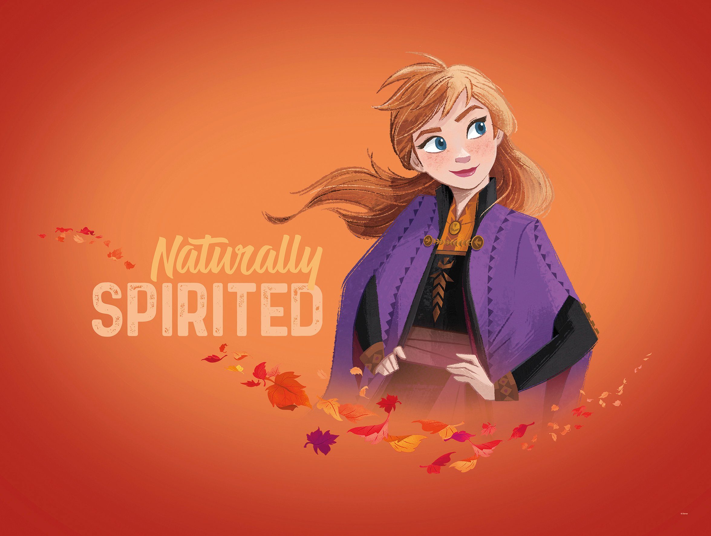 Komar wanddecoratie Frozen 2 Anna Autumn Spirit, zonder lijst