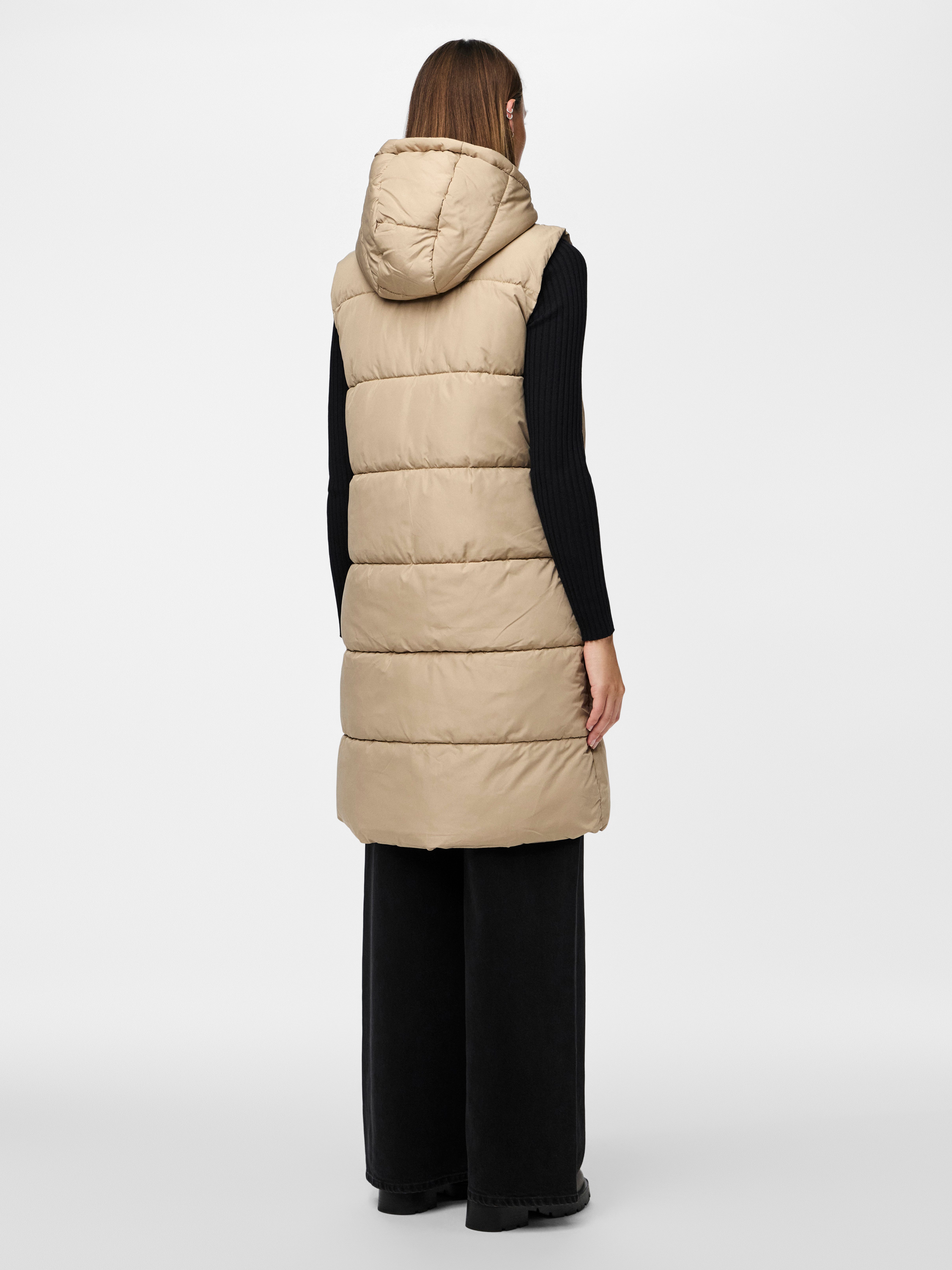 pieces Bodywarmer PCBEE NEW LONG PUFFER VEST NOOS BC