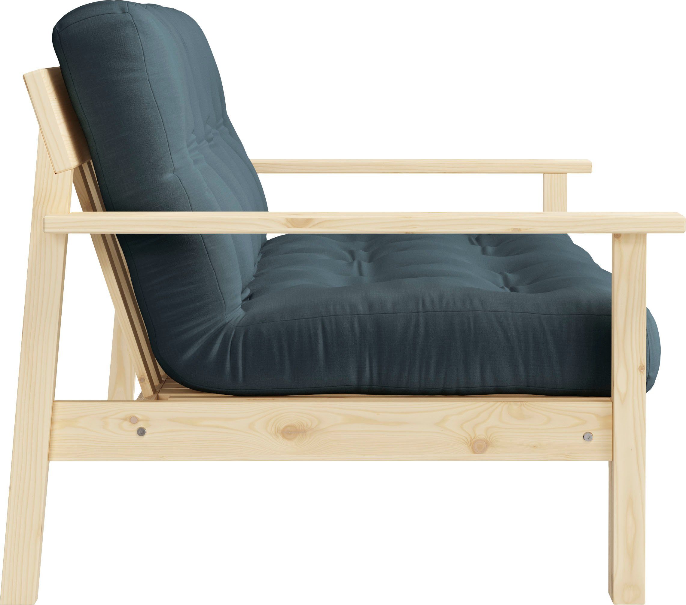 Karup Slaapbank Unwind Met houtstructuur, incl. futonmatras, ligoppervlak 130x190 cm