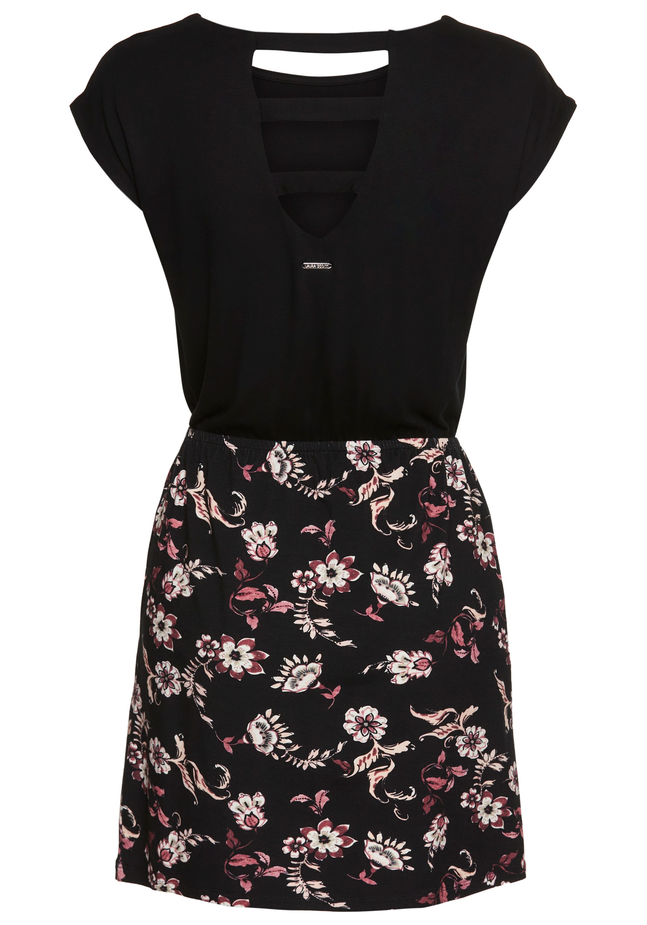 Laura Scott Zomerjurk in 2in1-look met elastische tailleband - nieuwe collectie