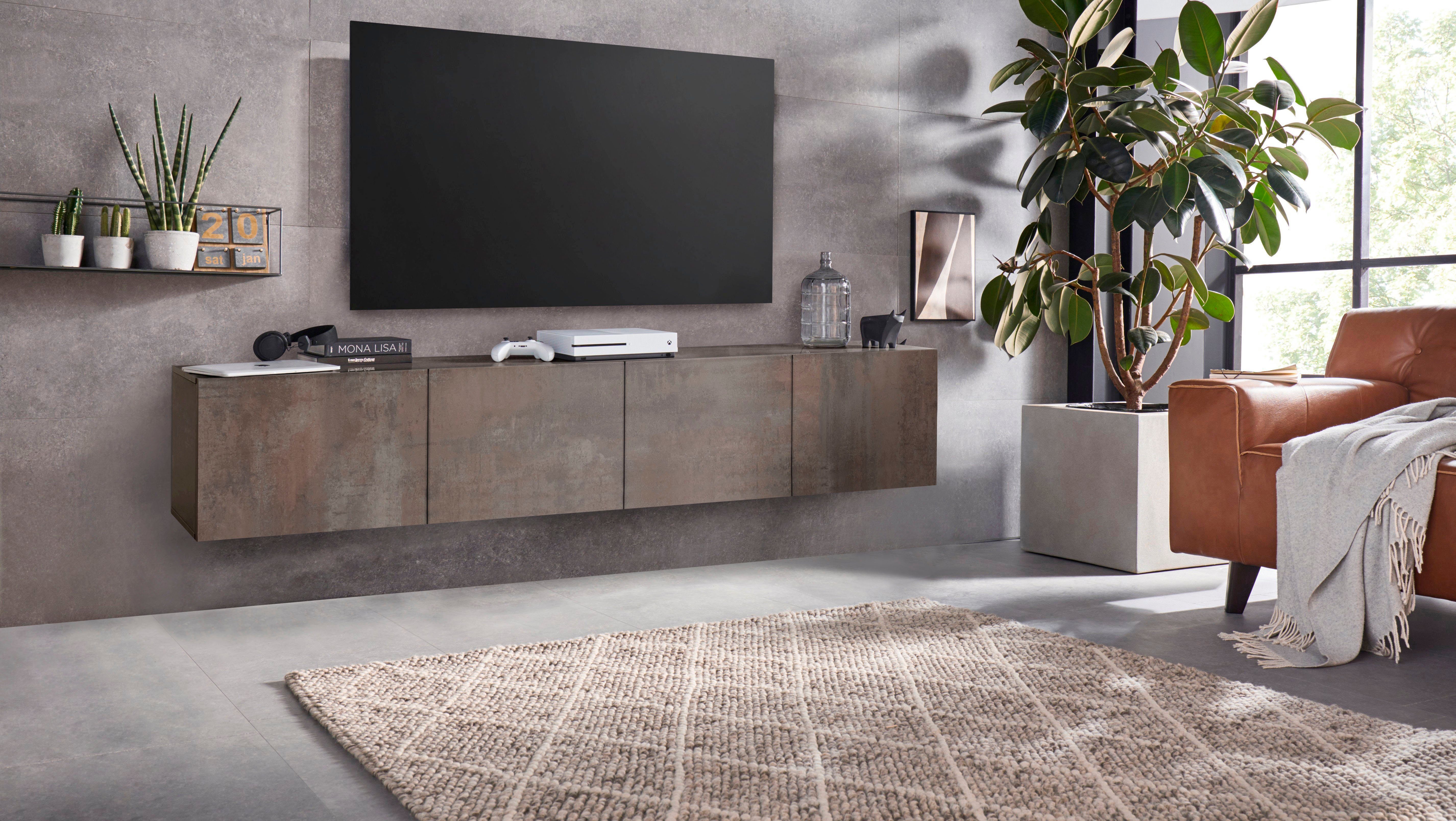 borchardt Möbel Tv-meubel Sophia Breedte 200 cm met 4 deuren, staand en hangend