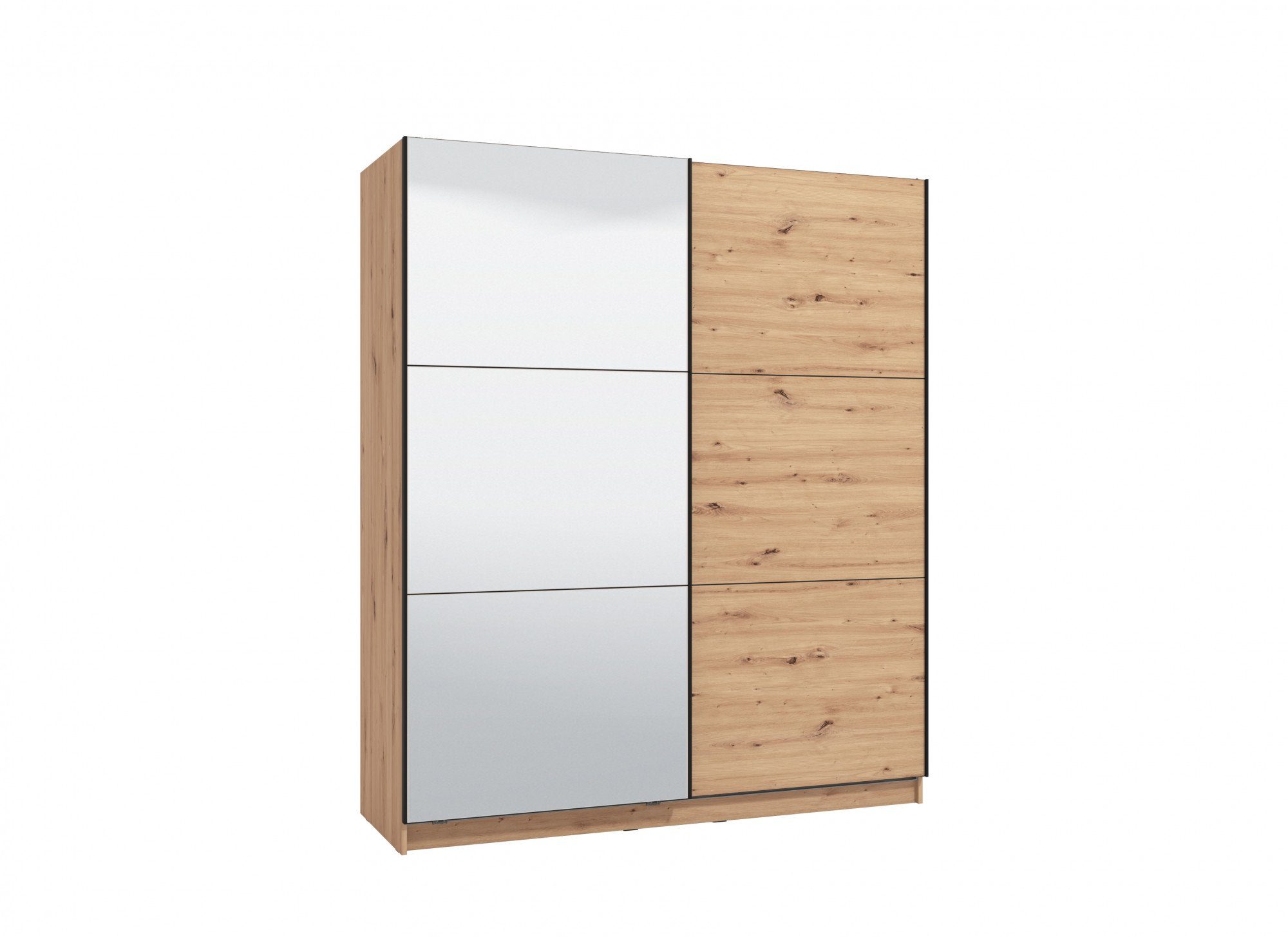 INOSIGN Zweefdeurkast Sierra kledingkast met spiegel linnenkast garderobe Topseller INCLUSIEF interne indeling, FSC®-gecertificeerd, OTTOs Choice