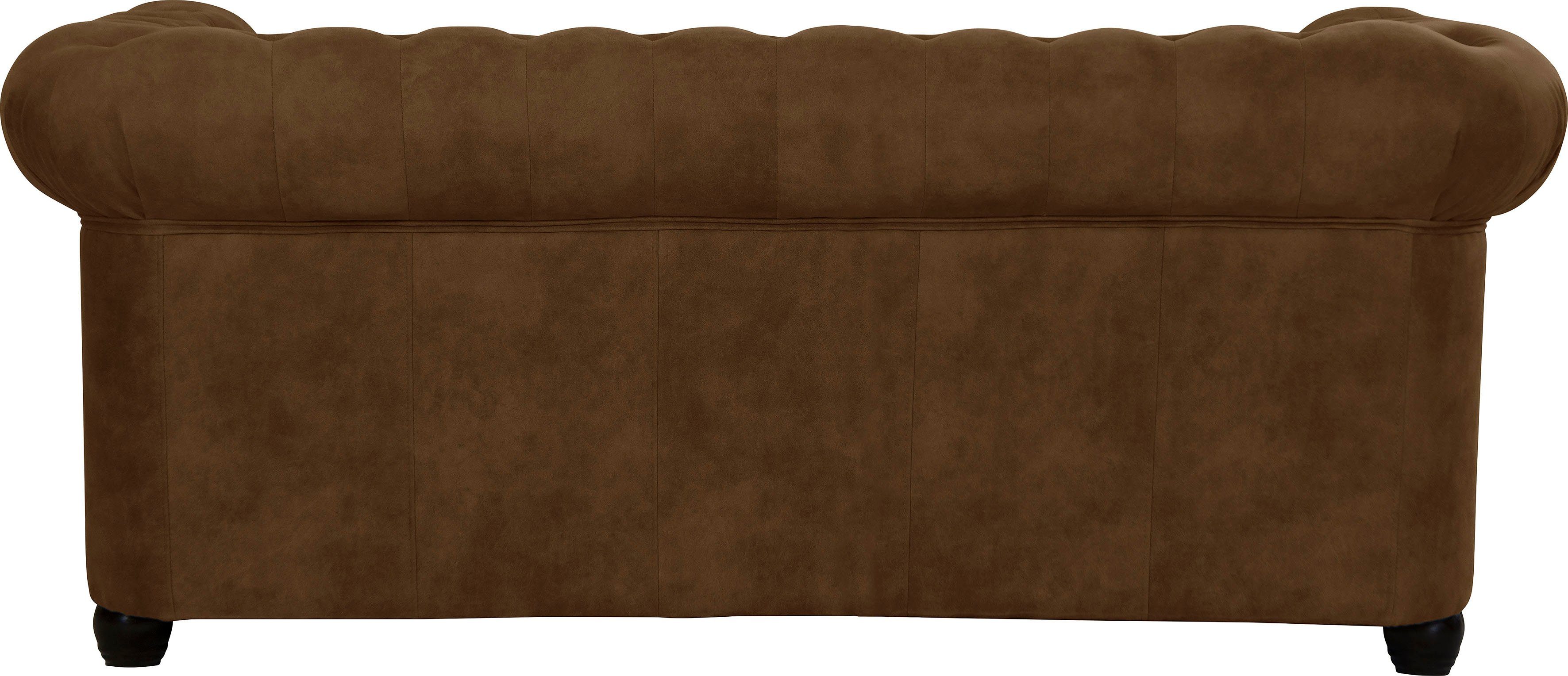 Home affaire Chesterfield-bank Rysum Chesterfield-look, in 2 stofkwaliteiten