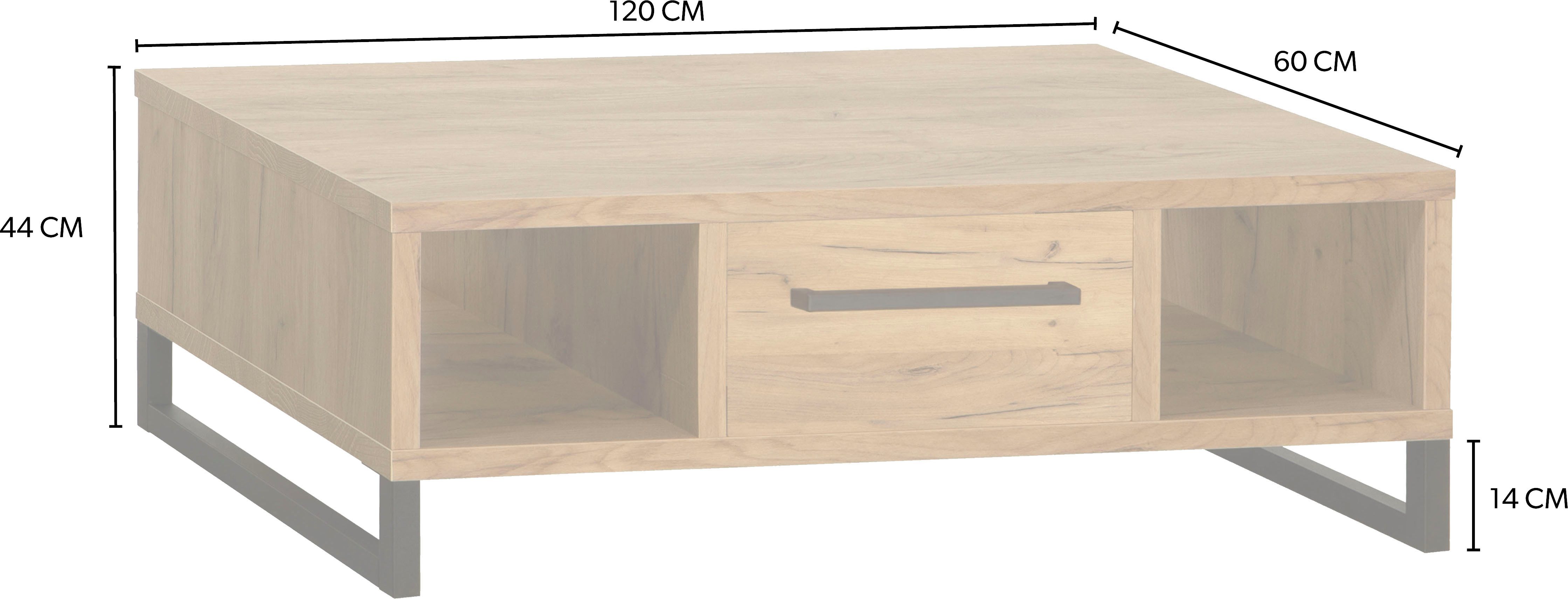 OMG Design Salontafel Ronda Ovaal met metalen frame (1 stuk)