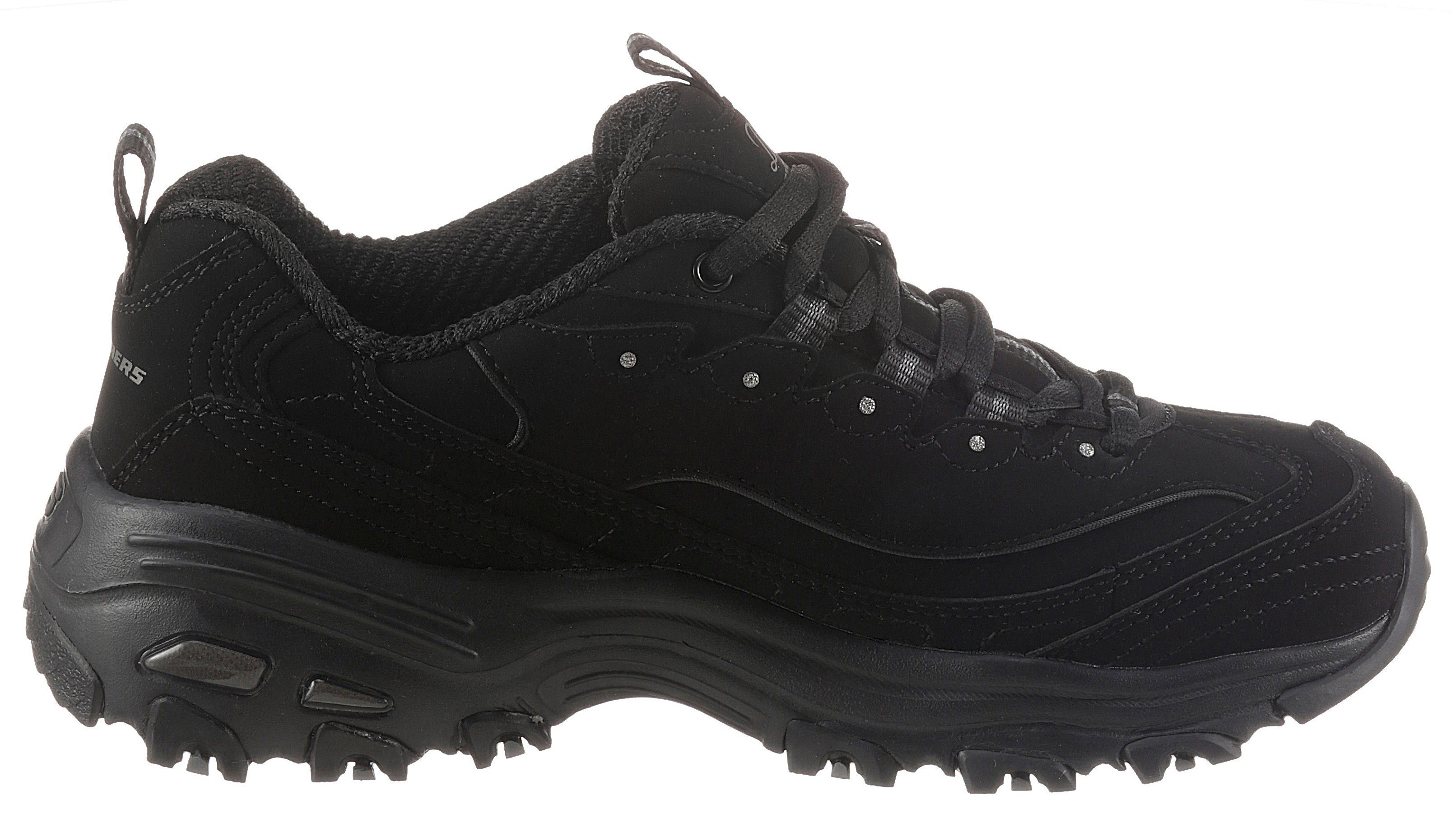 Skechers Sneakers D'LITES PLAY ON Vrijetijdsschoen, lage schoen, veterschoen met Air Cooled Memory Foam