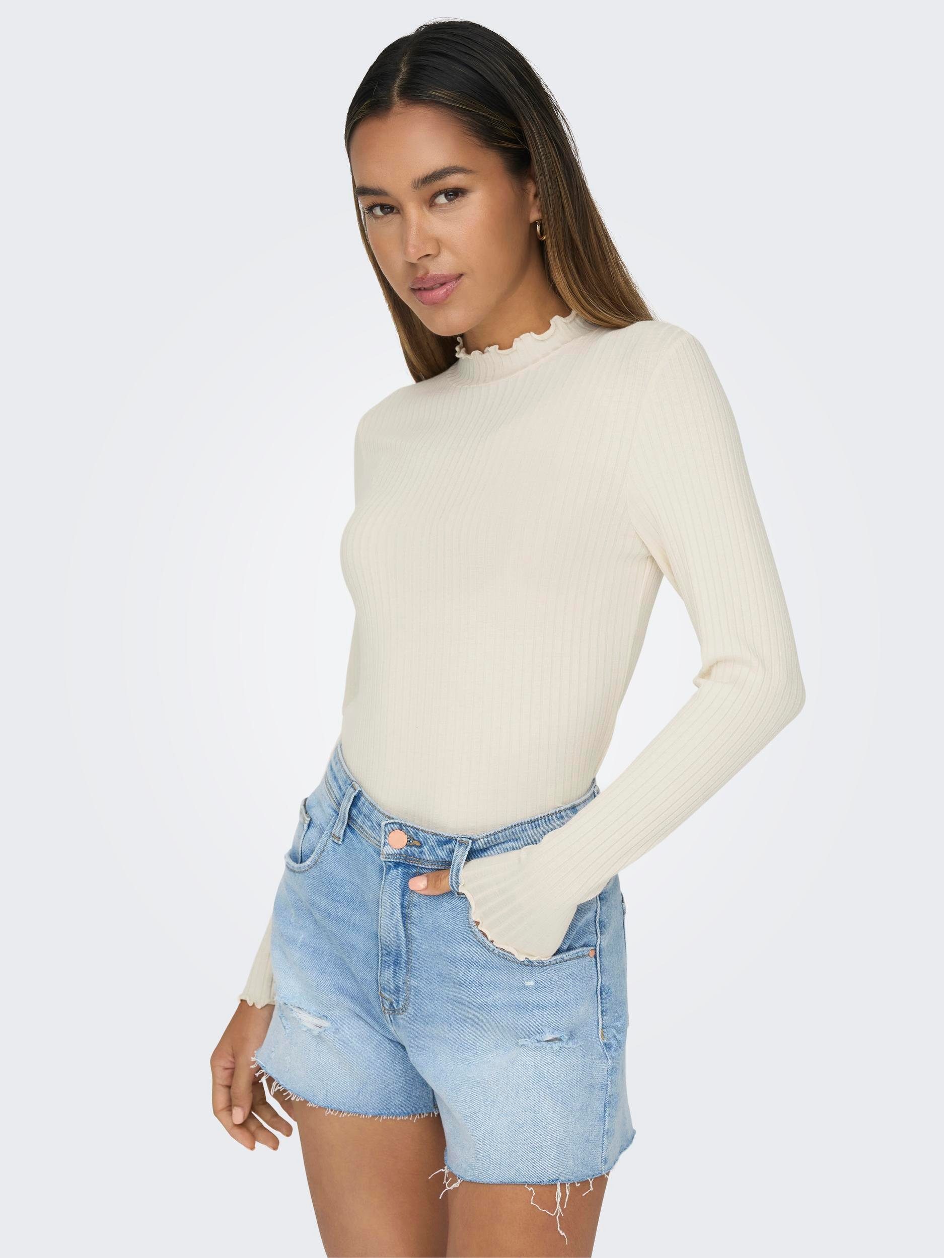 JDY Shirt met lange mouwen JDYFRANSISKA L/S HIGHNECK TOP JRS NOOS