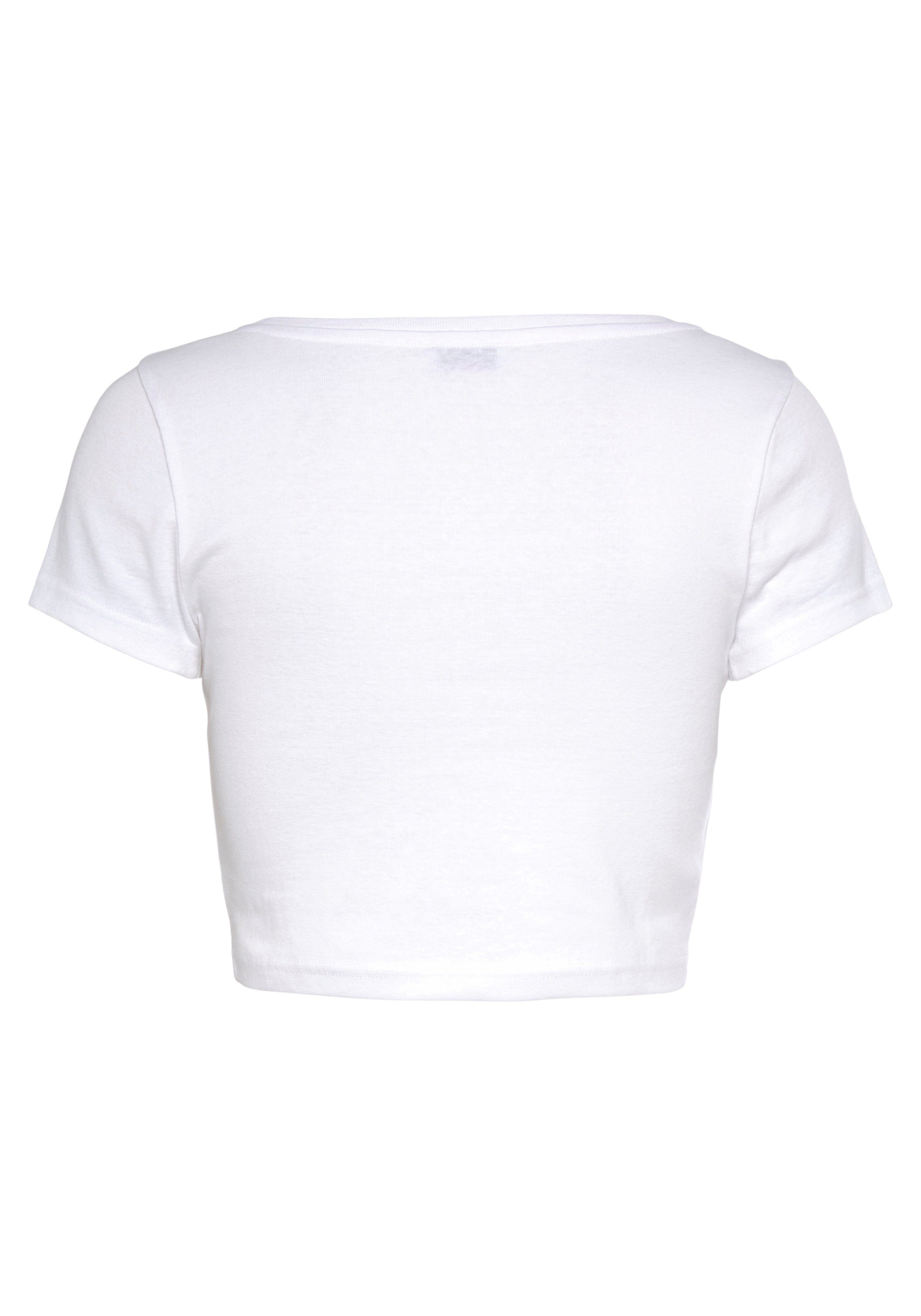 Flashlights Shirt met korte mouwen korte mouwen, van katoen, fijn ribstof, in praktische verpakking (set, 2-delig, 2 stuks)