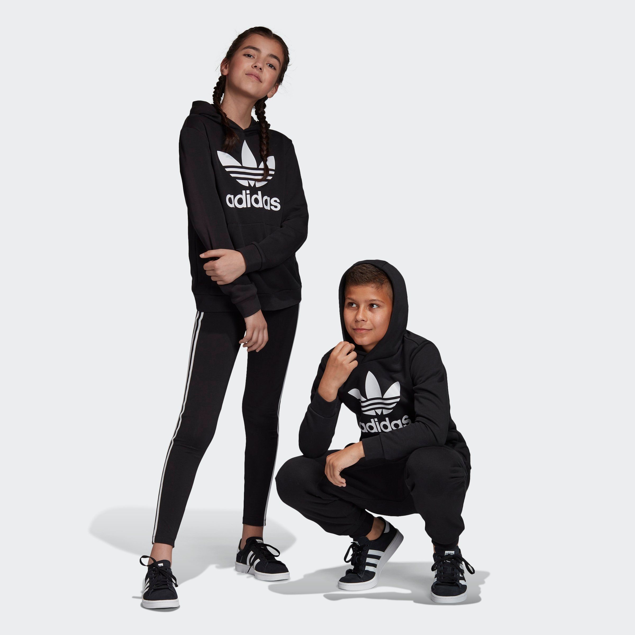 adidas Originals Hoodie TREFOIL HOODIE Hoodie, sweatshirt met grote logo-opdruk