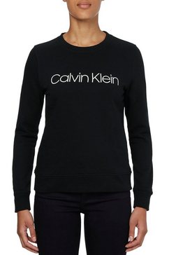 calvin klein curve sweatshirt inclusive core logo sweatshirt met calvin klein-logo-opschrift zwart