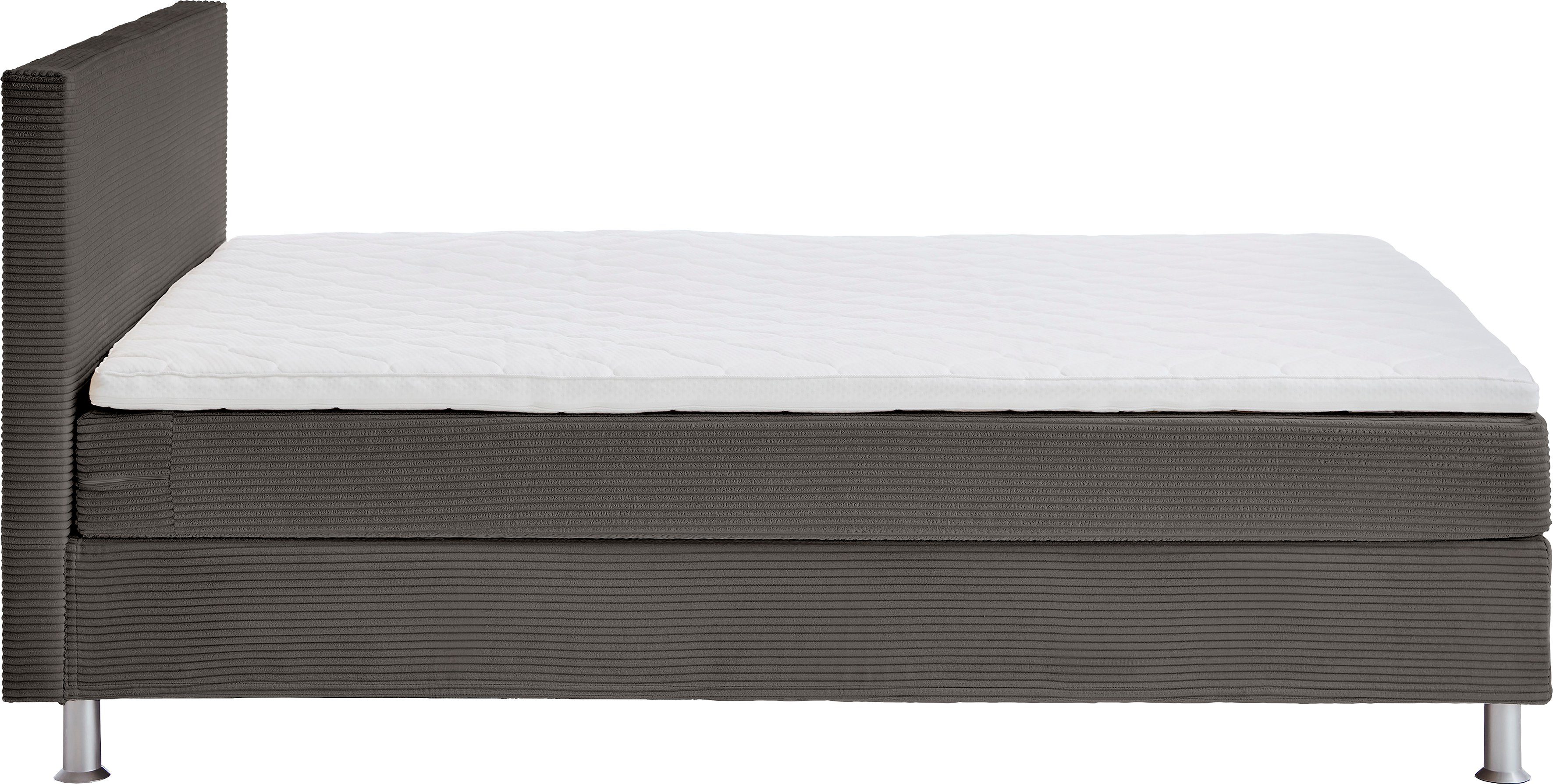 ATLANTIC home collection Boxspring Edison inclusief bonell-binnenveringsmatras en topmatras