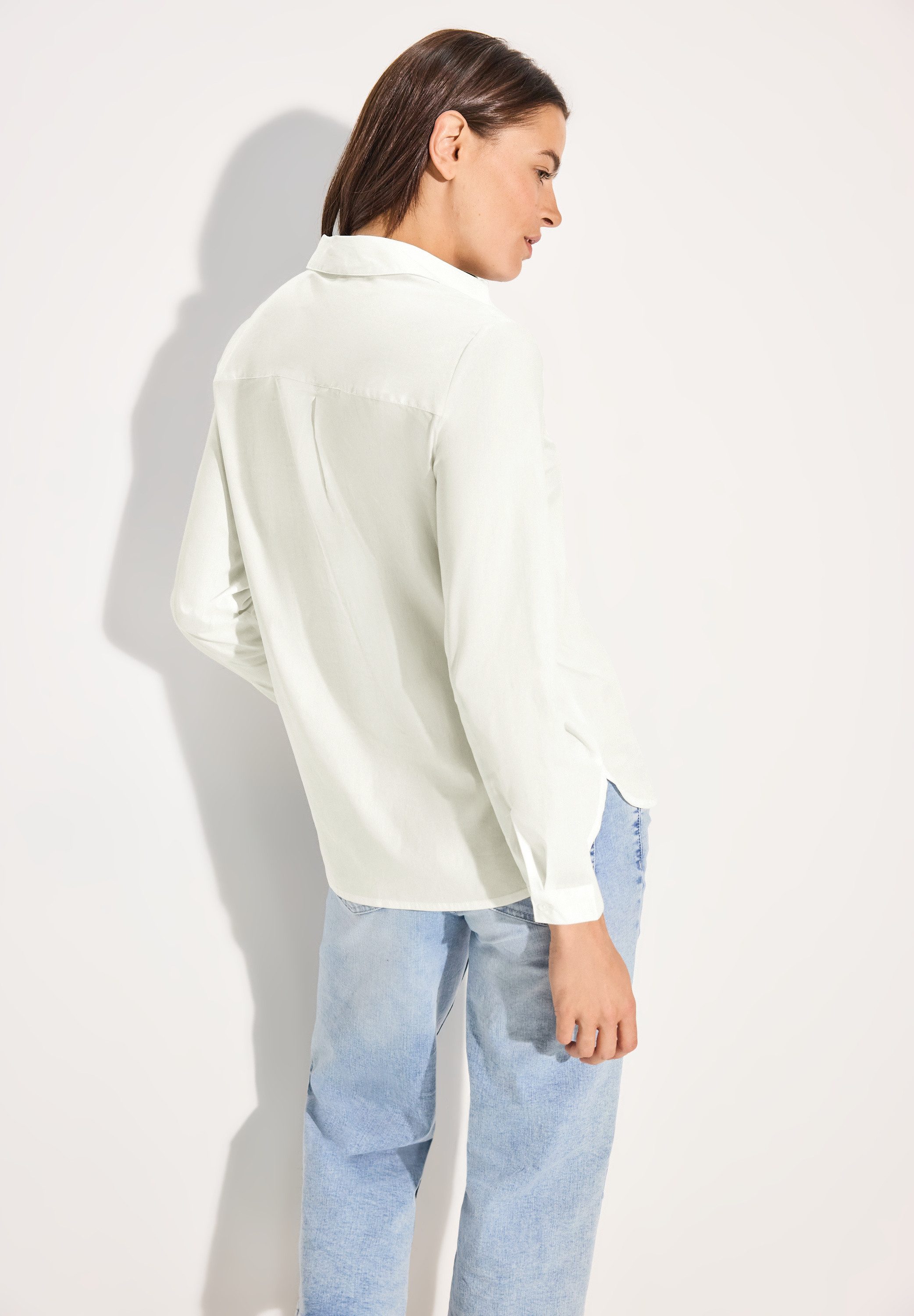 Cecil Blouse met lange mouwen met overhemdkraag