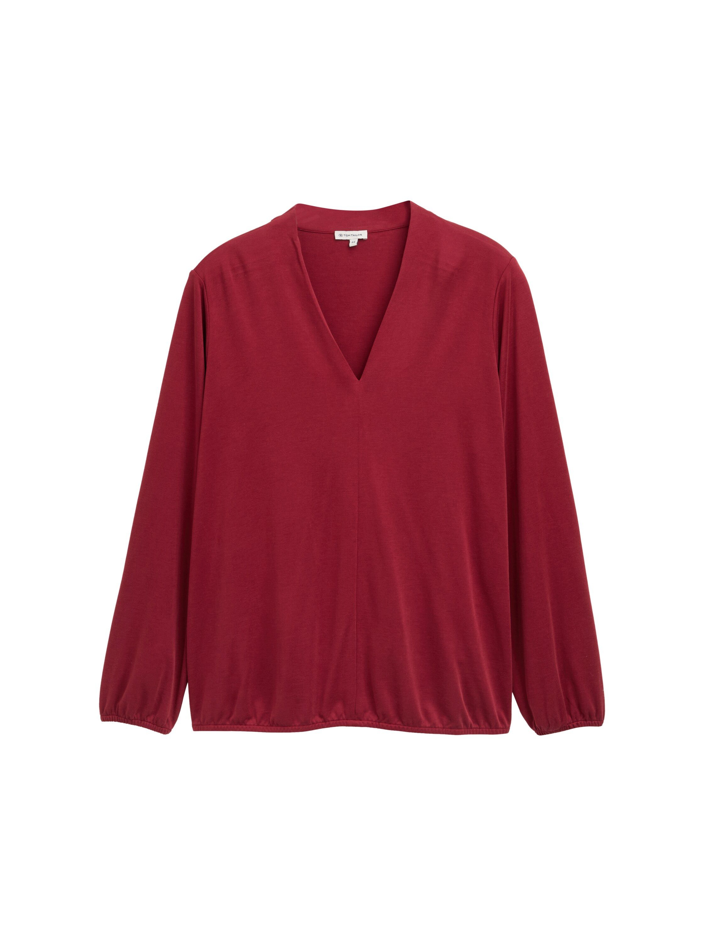 TOM TAILOR MY TRUE ME Shirt met lange mouwen met v-hals