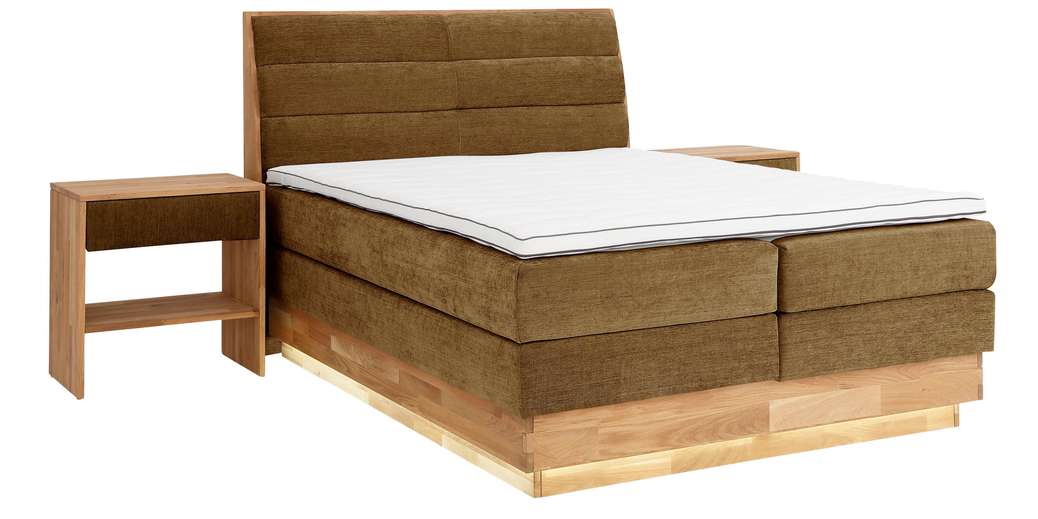 OTTO products Boxspring Ledverlichting, met gecertificeerde, gerecyclede overtrekstoffen