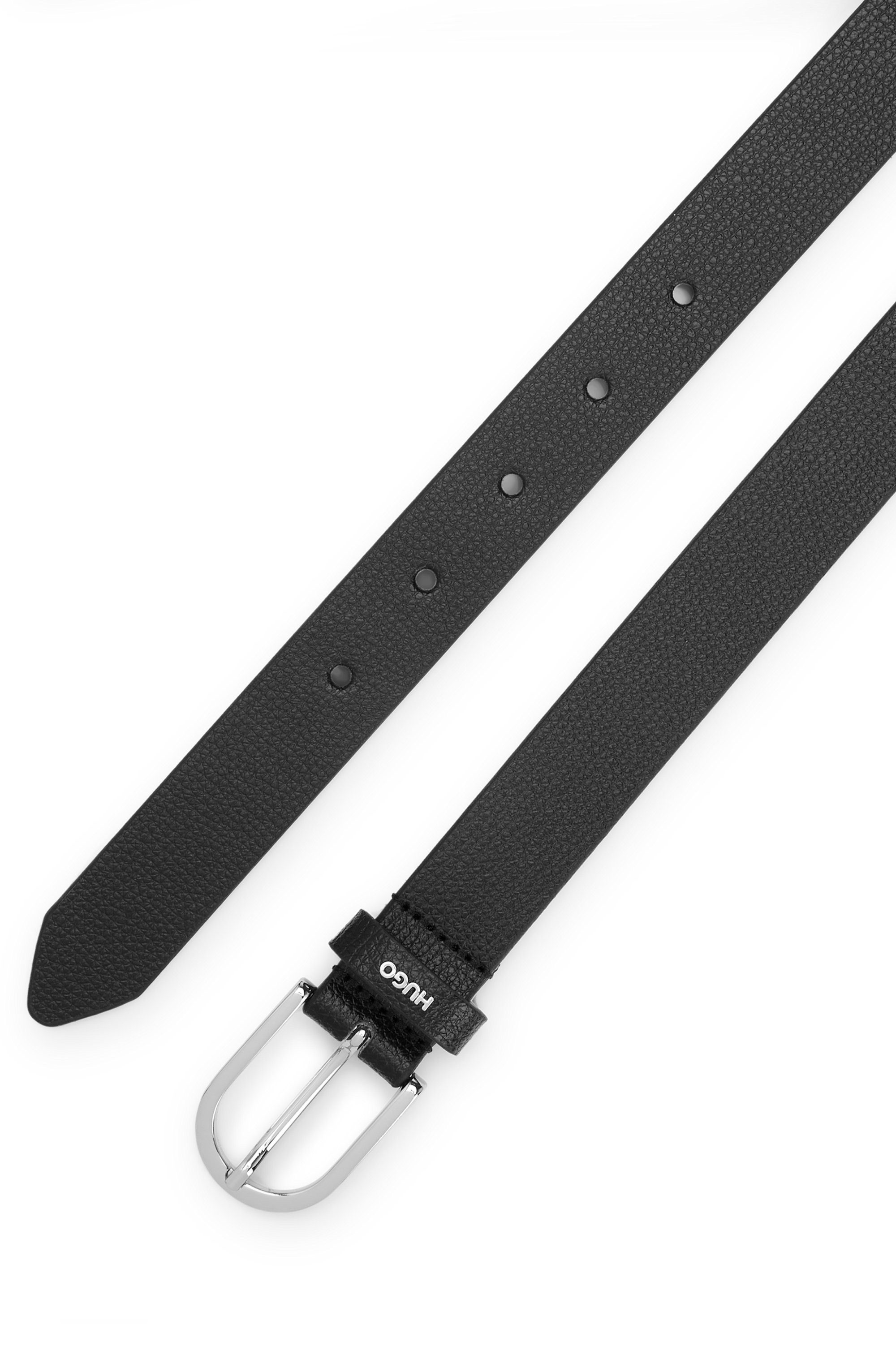HUGO Leren riem Zoey-C_Sz25 met hugo metalen logo